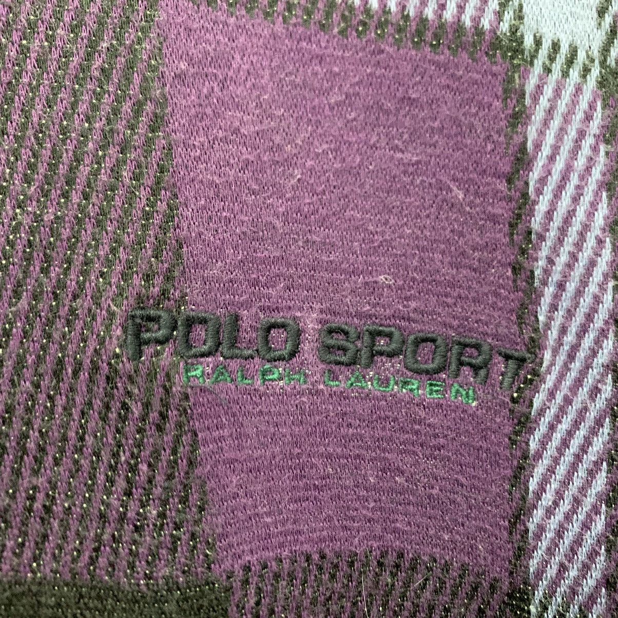 Ralph Lauren Vintage 90s Polo Sport Checkered Half Zip Sweatshirt Size US XL / EU 56 / 4 - 5 Thumbnail