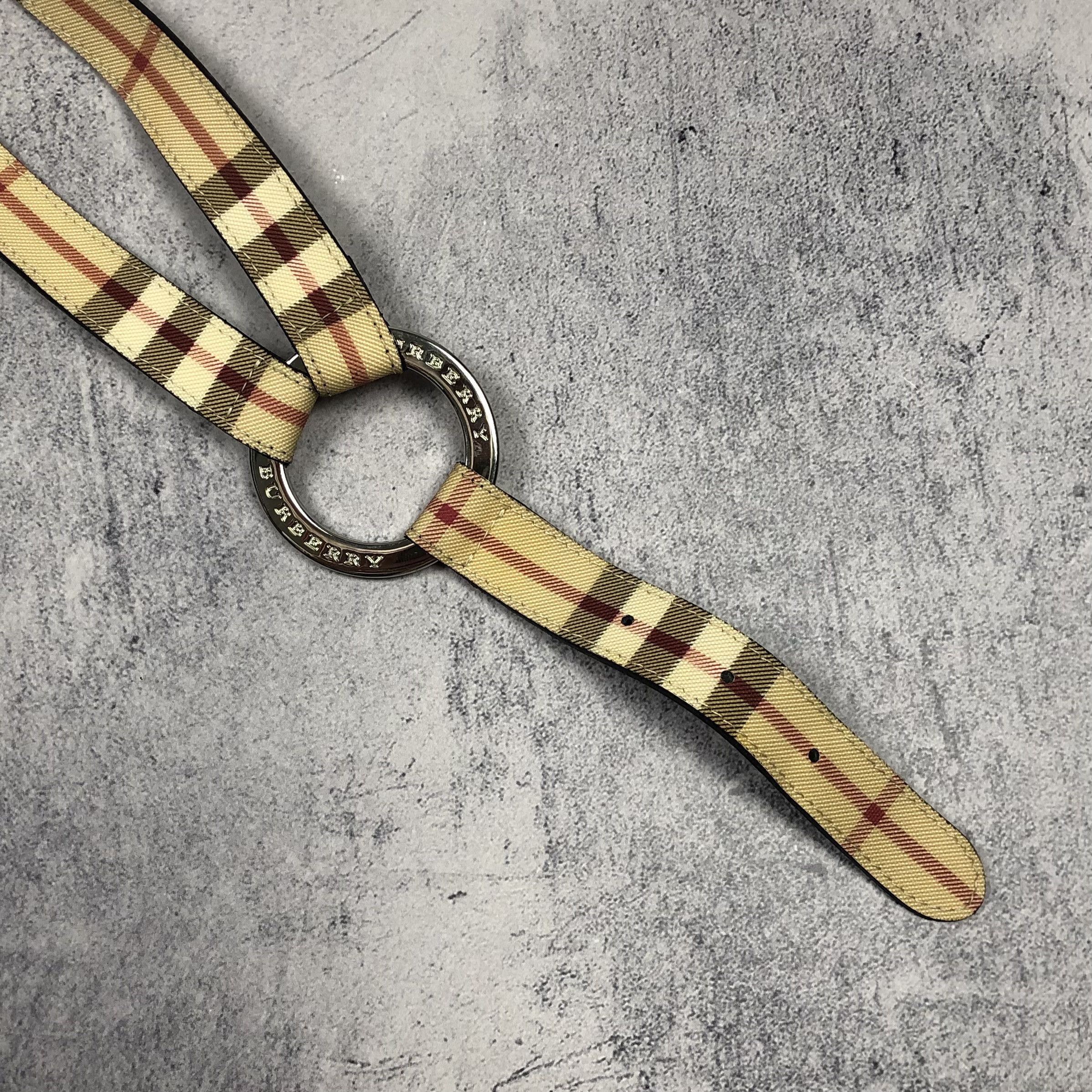 Burberry Vintage Burberry Nova Check Leather Belt Size ONE SIZE - 3 Thumbnail