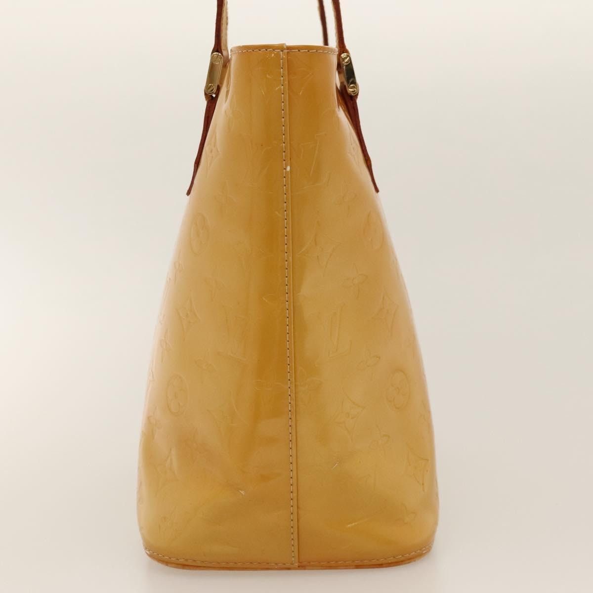 Louis Vuitton LOUIS VUITTON Monogram Vernis Houston Hand Bag Beige M91004 Size ONE SIZE - 5 Thumbnail