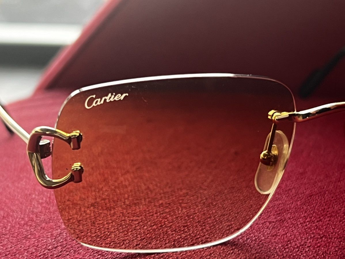 Cartier Cartier Gold C de Cartier CT0330S Sunglasses Size ONE SIZE - 3 Thumbnail