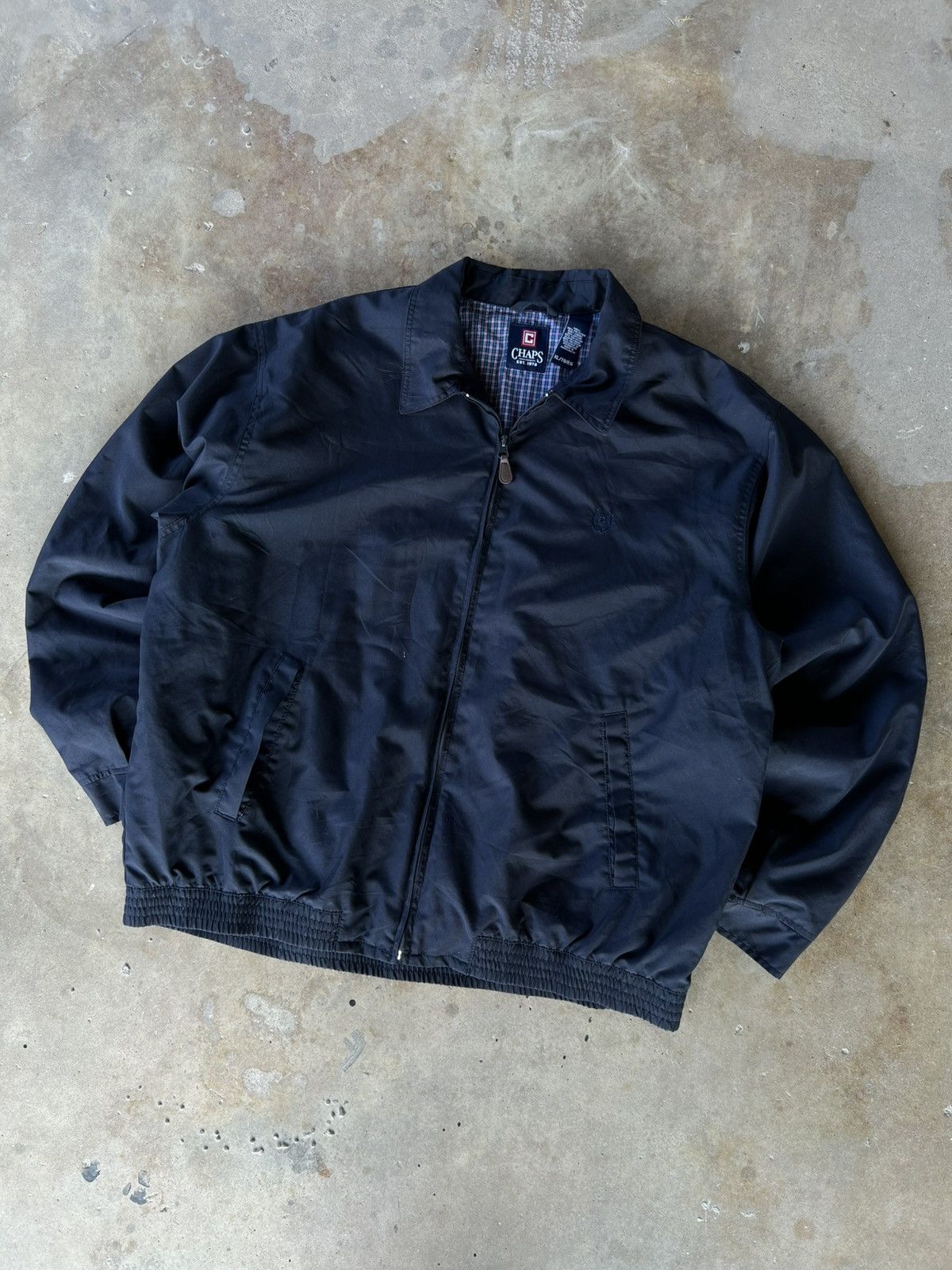 Polo Ralph Lauren Vintage Chap’s Navy Essential Zip Up Light Jacket Size US XL / EU 56 / 4 - 1 Thumbnail