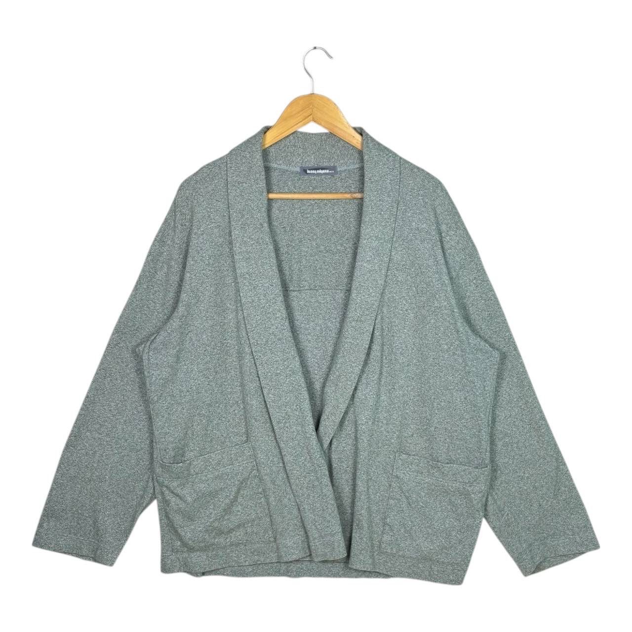 Issey Miyake Vtg 80s Issey Miyake Men Grey Cotton Haori Cardigan L Rare Size US L / EU 52-54 / 3 - 1 Thumbnail