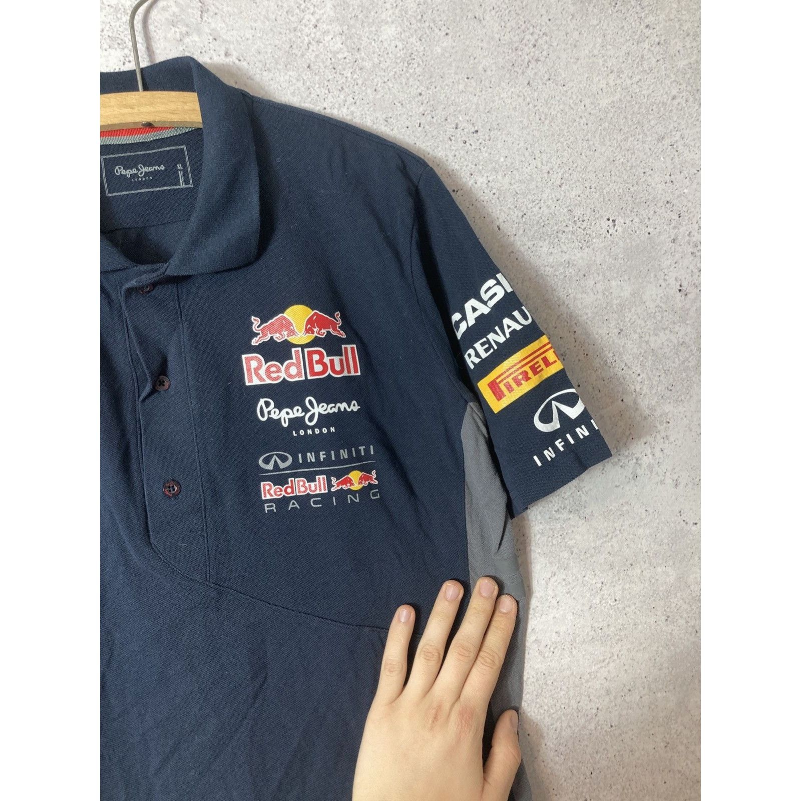 Pepe Jeans Vintage Pepe Jeans Racing F-1 Red Bull Boxy T-shirt Size US XL / EU 56 / 4 - 4 Thumbnail