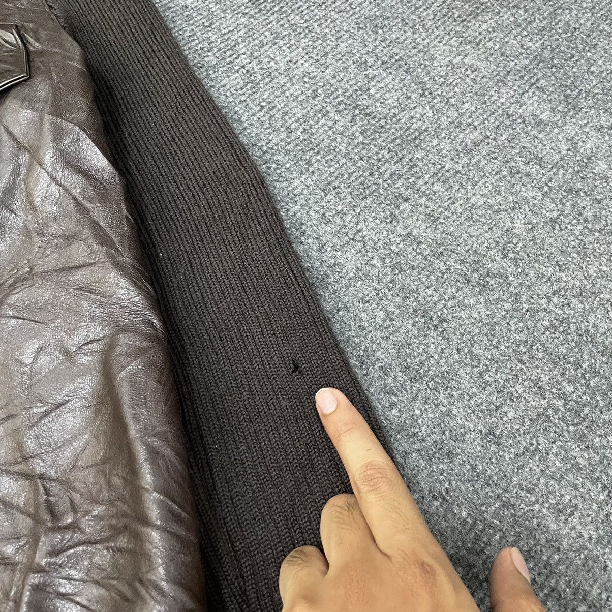BRAHMIN × Genuine Leather Brahmin Genuine Leather Jacket Wool Sleeves Size US XS / EU 42 / 0 - 8 Thumbnail
