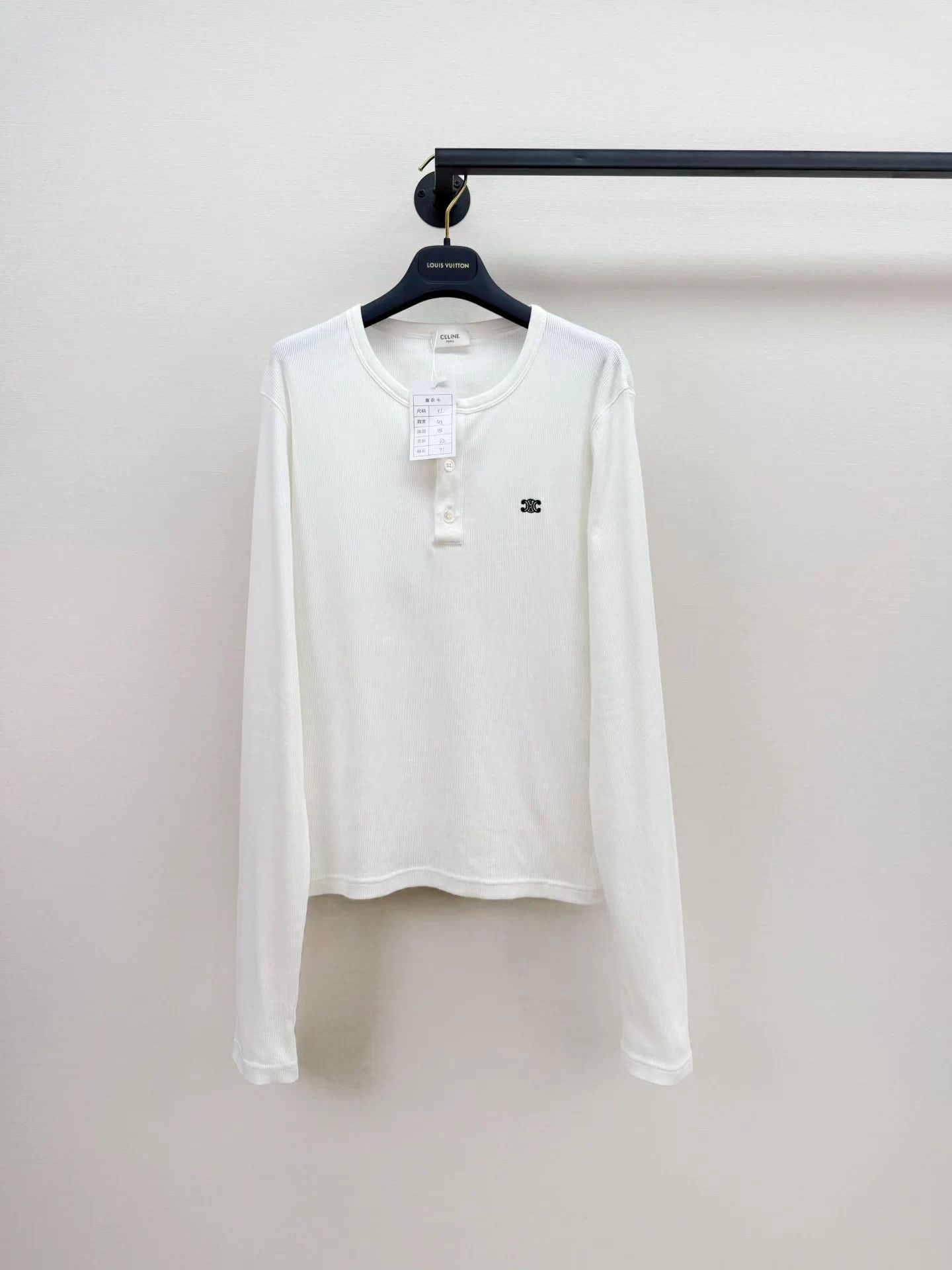 Celine Celine Triomphe Embroidered Longsleeve Authentic XL Size XL / US 12-14 / IT 48-50 - 1 Thumbnail