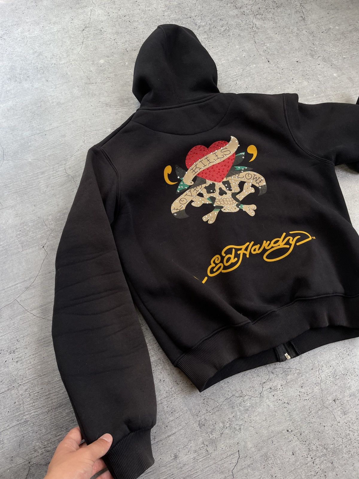 Ed Hardy × Vintage Ed hardy zip up hoodie y2k veryrare Size XXL / US 16-18 / IT 52-54 - 12 Thumbnail
