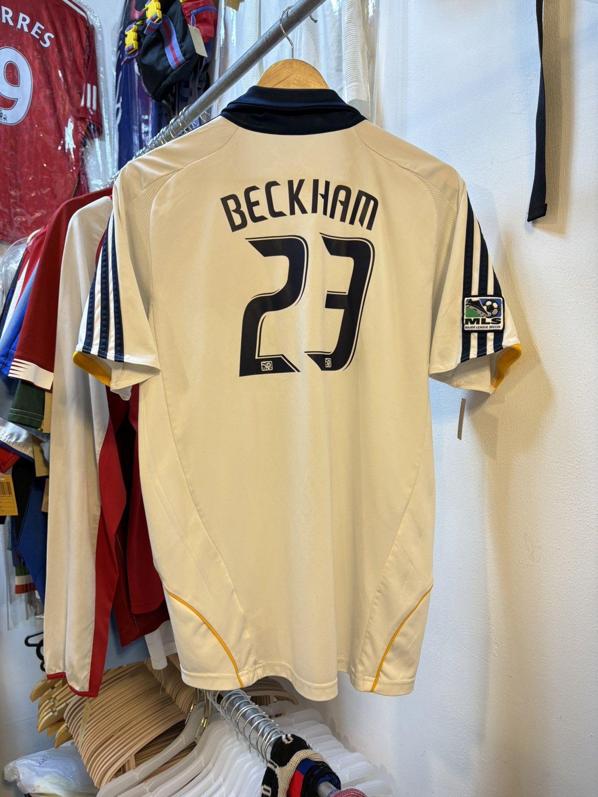 Adidas Vintage 2003-2004 LA Galaxy BECKHAM 23 Size US M / EU 48-50 / 2 - 1 Thumbnail