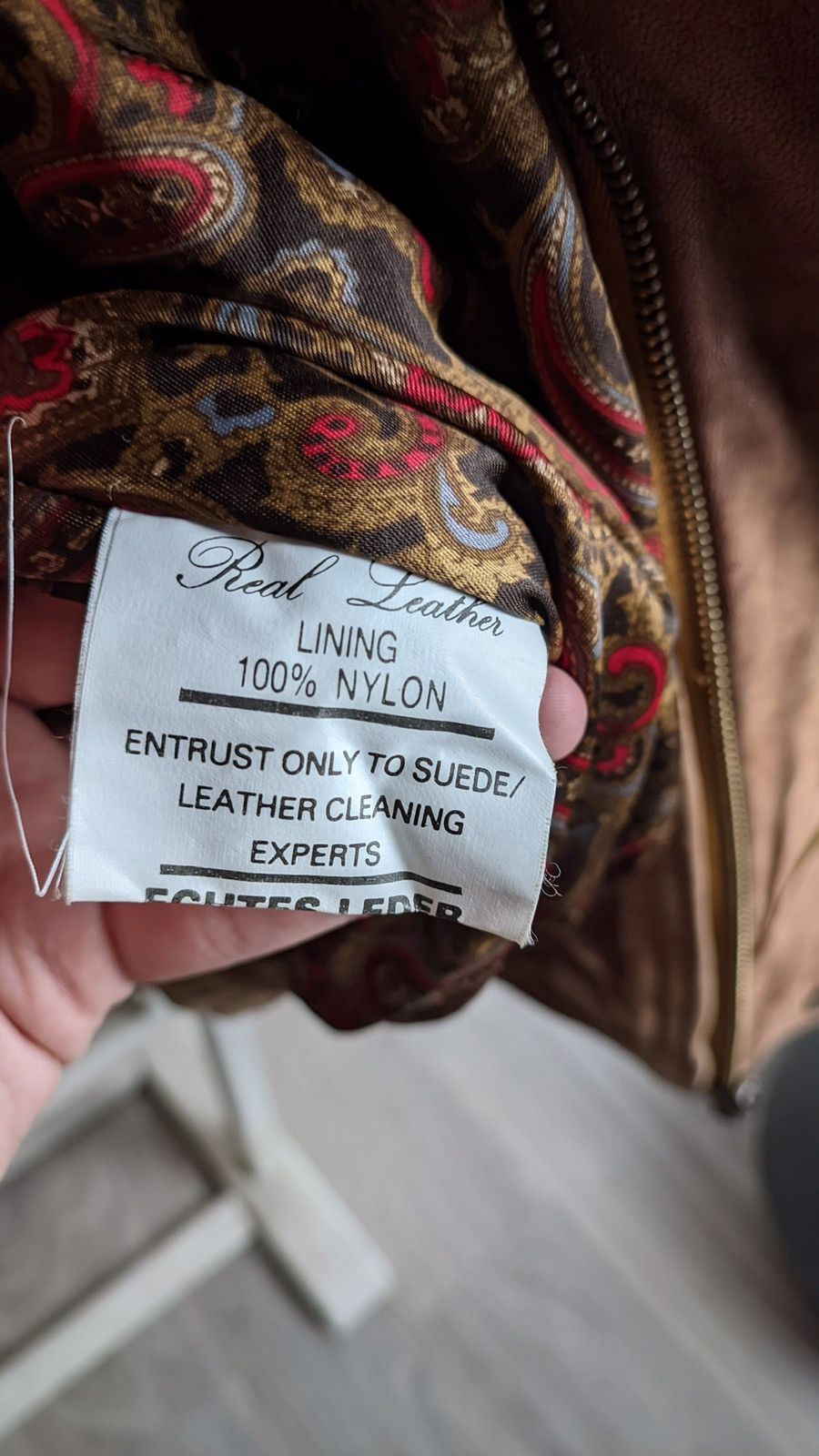 Cowboy Equipment Rare Faded Baggy Fly Leather Bomber Jacket pilot ysl gucci Size US L / EU 52-54 / 3 - 6 Thumbnail