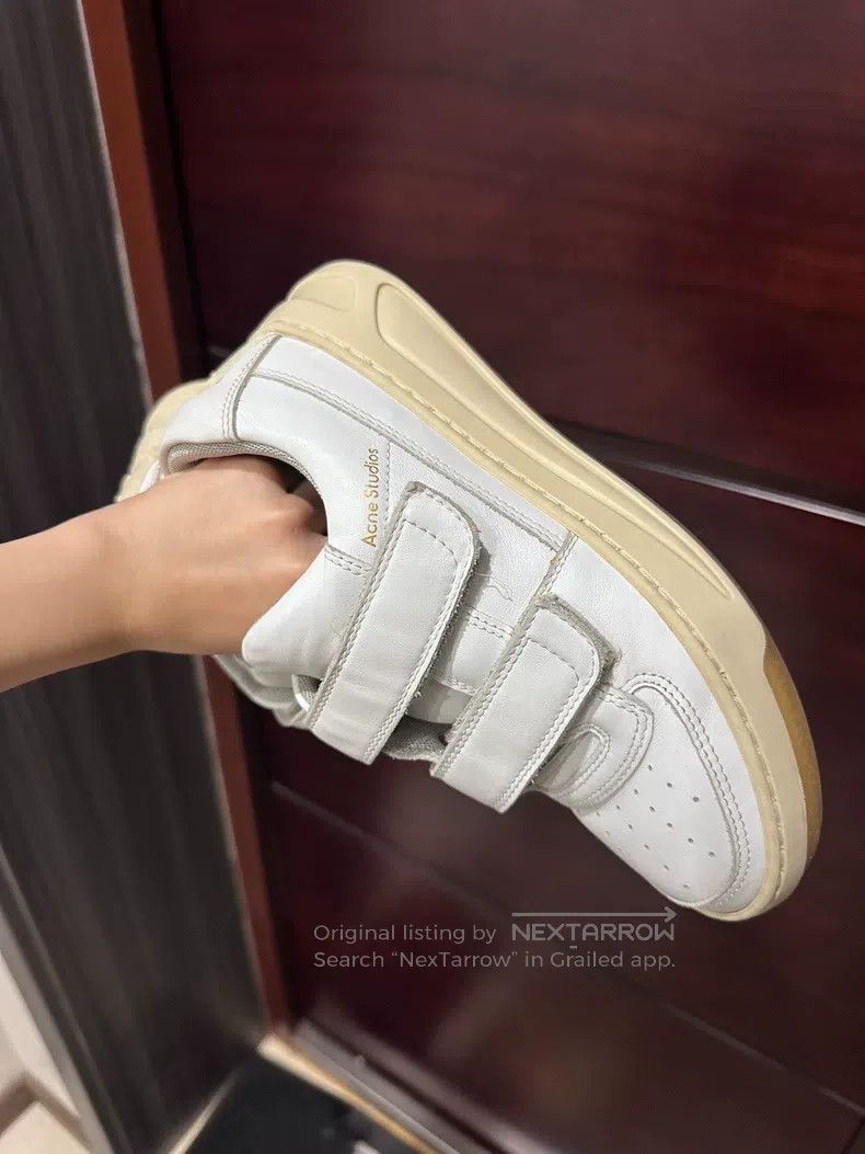 Acne Studios Acne Studios Velcro White Sneakers Size US 4.5 / IT 34.5 - 4 Thumbnail