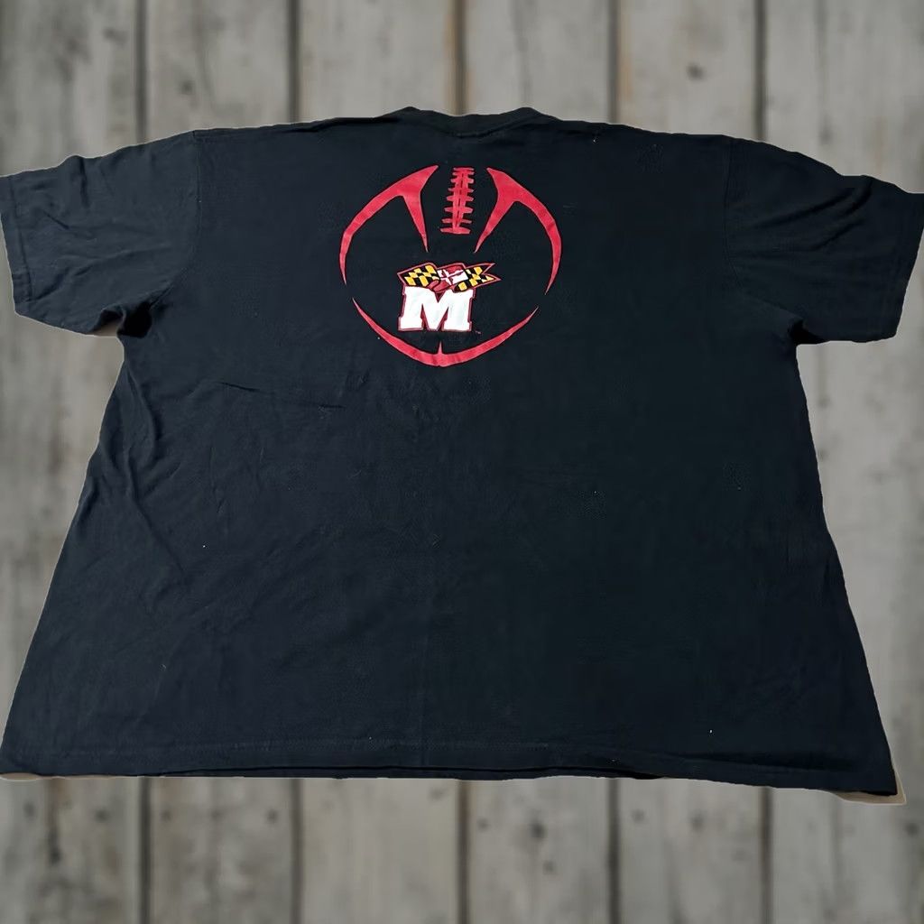 Nike VINTAGE Nike Center Swoosh Maryland College Football Shirt XL Men Black Short Sleeve T-Shirt Size US XL / EU 56 / 4 - 1 Thumbnail