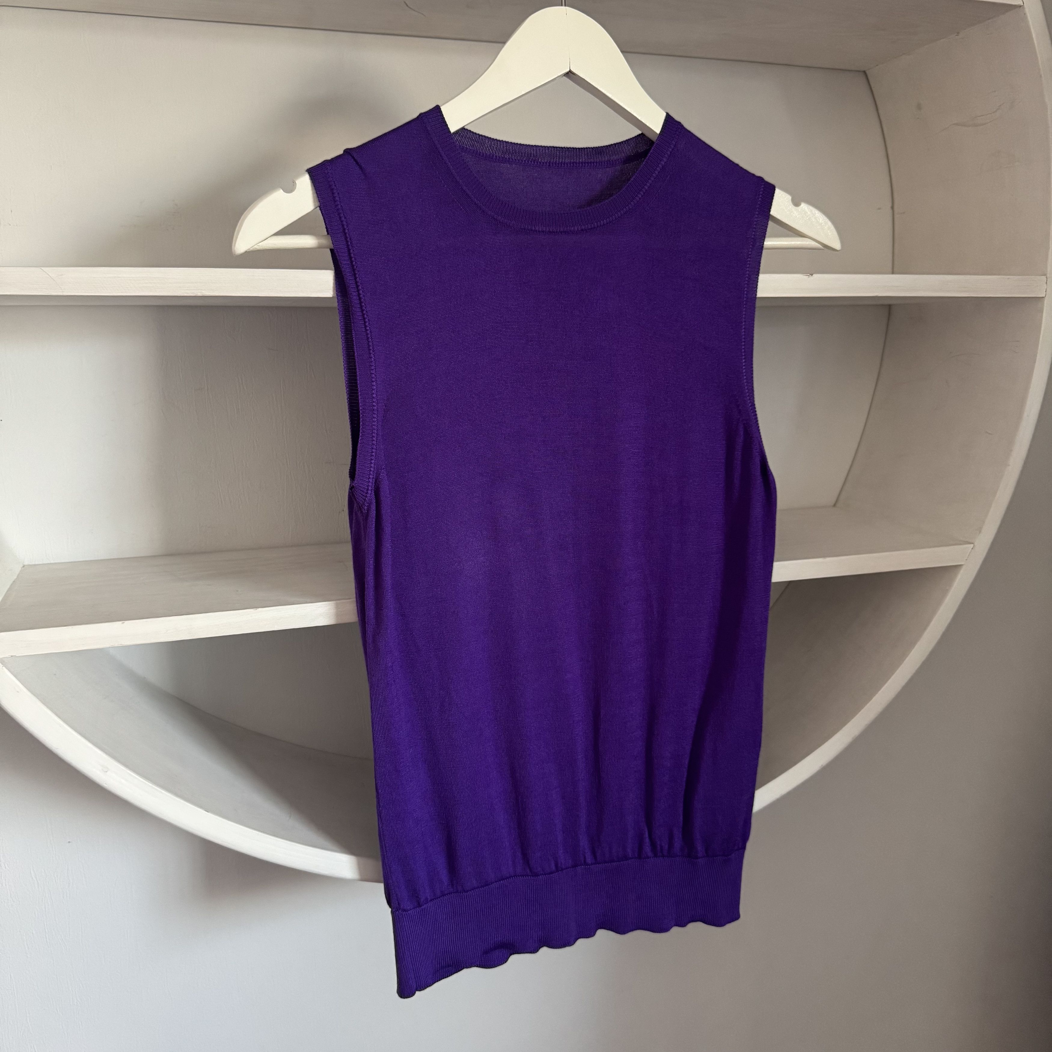 Ralph Lauren Purple Label Women's RALPH LAUREN PURPLE LABEL 100% Silk Waistcoat Vest Size M / US 6-8 / IT 42-44 - 2 Thumbnail