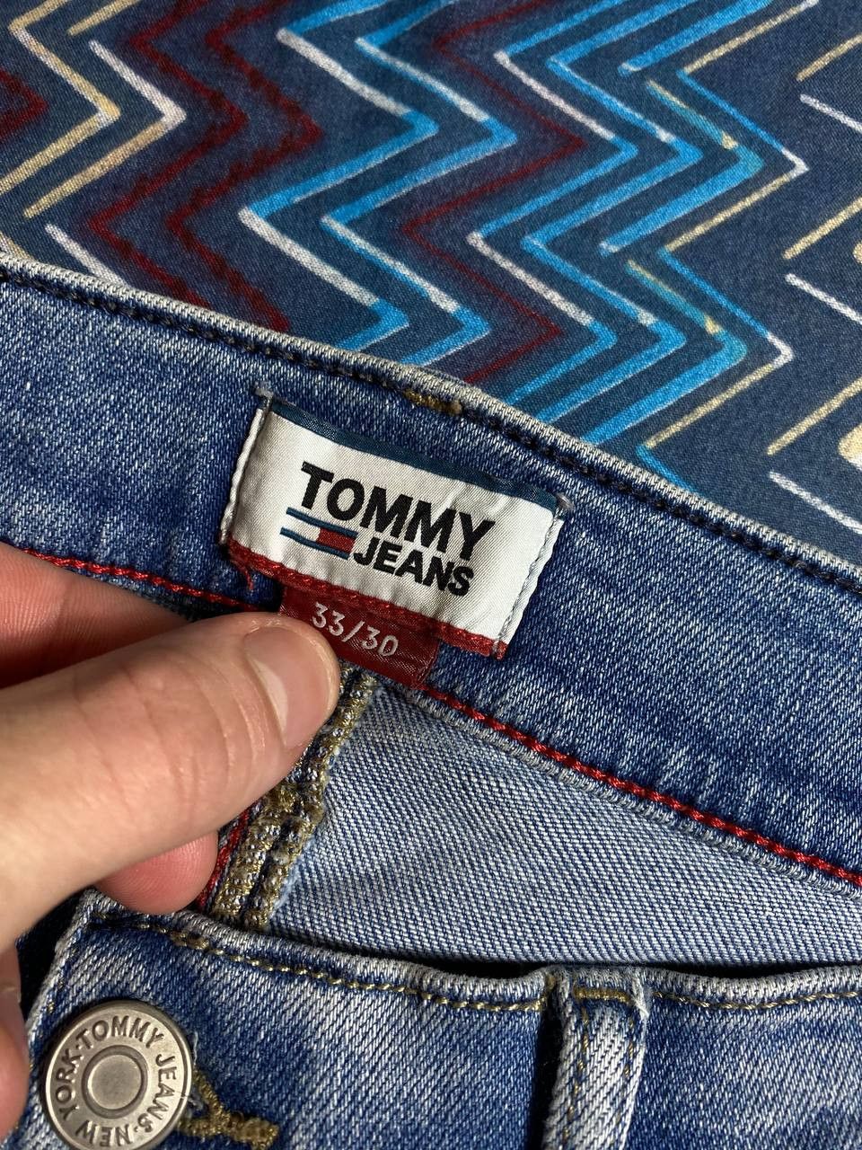 Tommy Hilfiger × Vintage Vintage FADED RIPPEP Jean denim PANTS Size US 33 - 2 Thumbnail