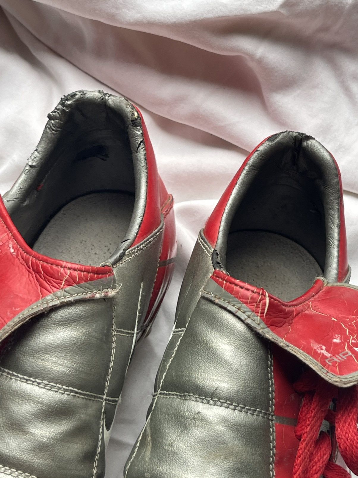 Nike 2004 Nike Total 90 Silver / Red Soccer cleats boots Size US 12 / EU 45 - 19 Thumbnail