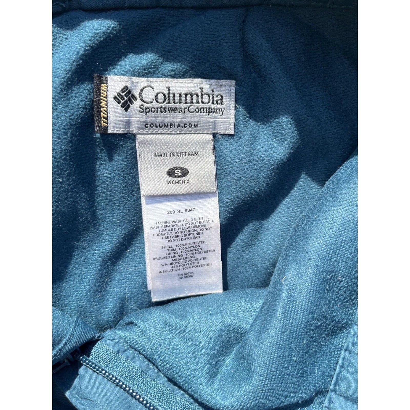 Vintage VINTAGE Women's Columbia Snow Pants Blue Lined S Winter Nylon Zip Rip Slopes USA Size 28" / US 6 / IT 42 - 4 Thumbnail