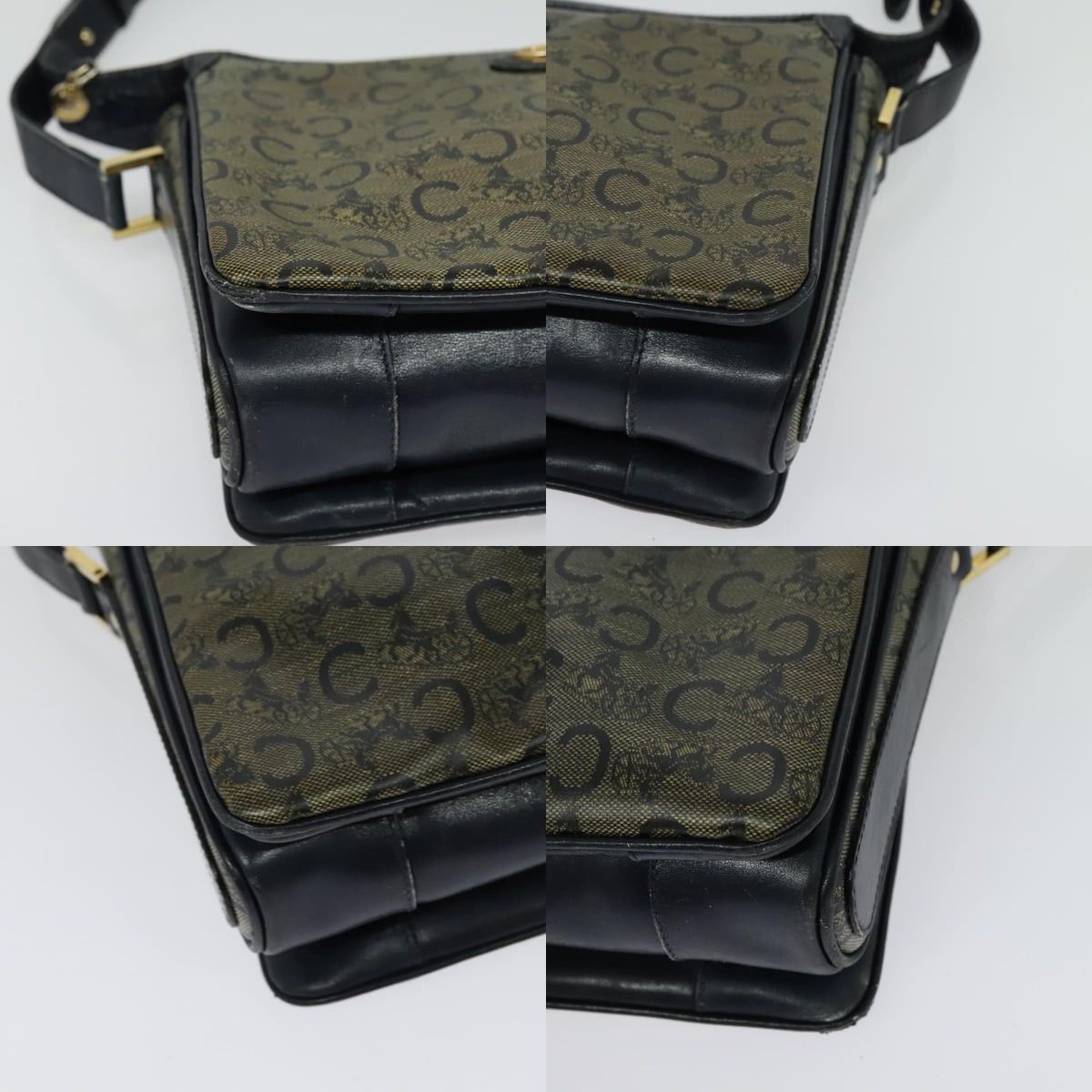 Celine CELINE C Sulky Shoulder Bag Pvc Navy Gold Size ONE SIZE - 10 Thumbnail