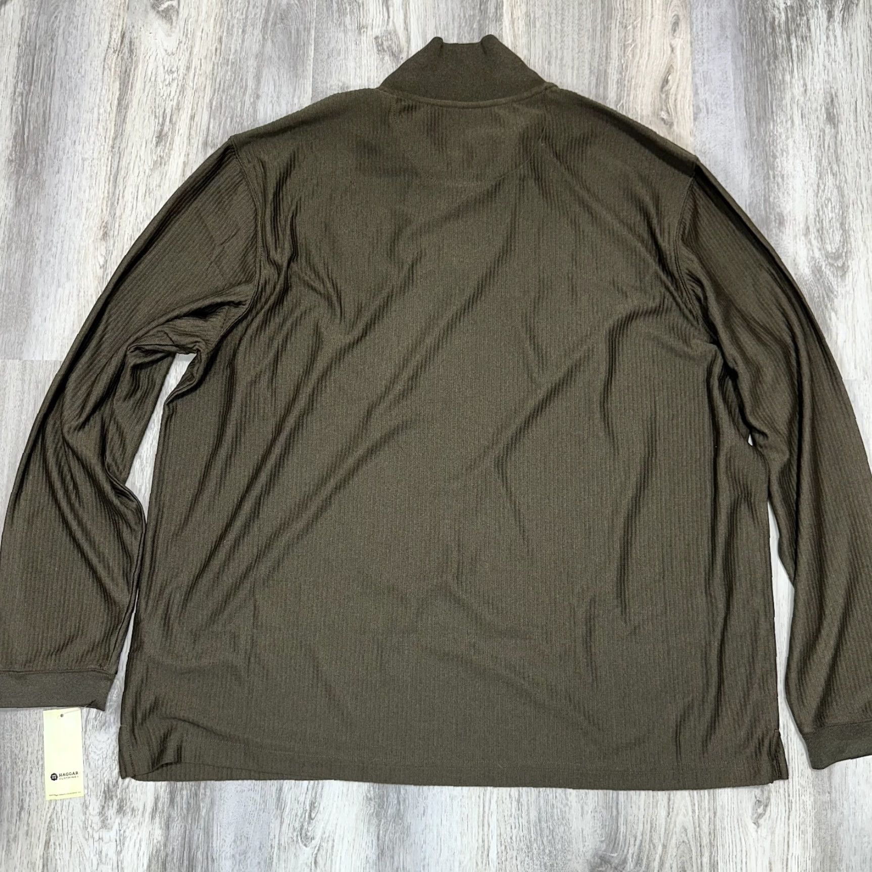 Haggar Men's Haggar Pullover Sweater Long Sleeve NWT Size 2XL Olive Green Size US XXL / EU 58 / 5 - 3 Thumbnail