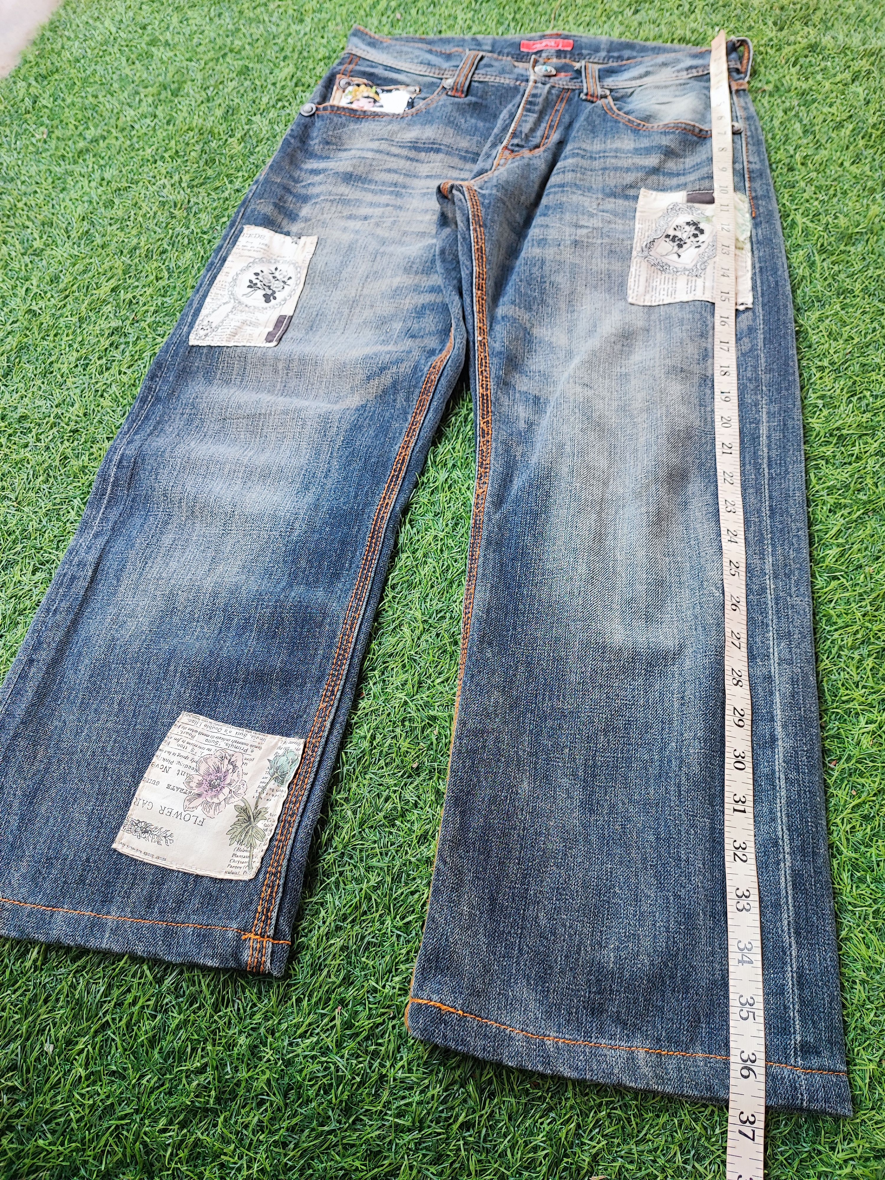 Undercover Avail Patchwork Art Jeans Punk Style Size US 31 - 8 Thumbnail