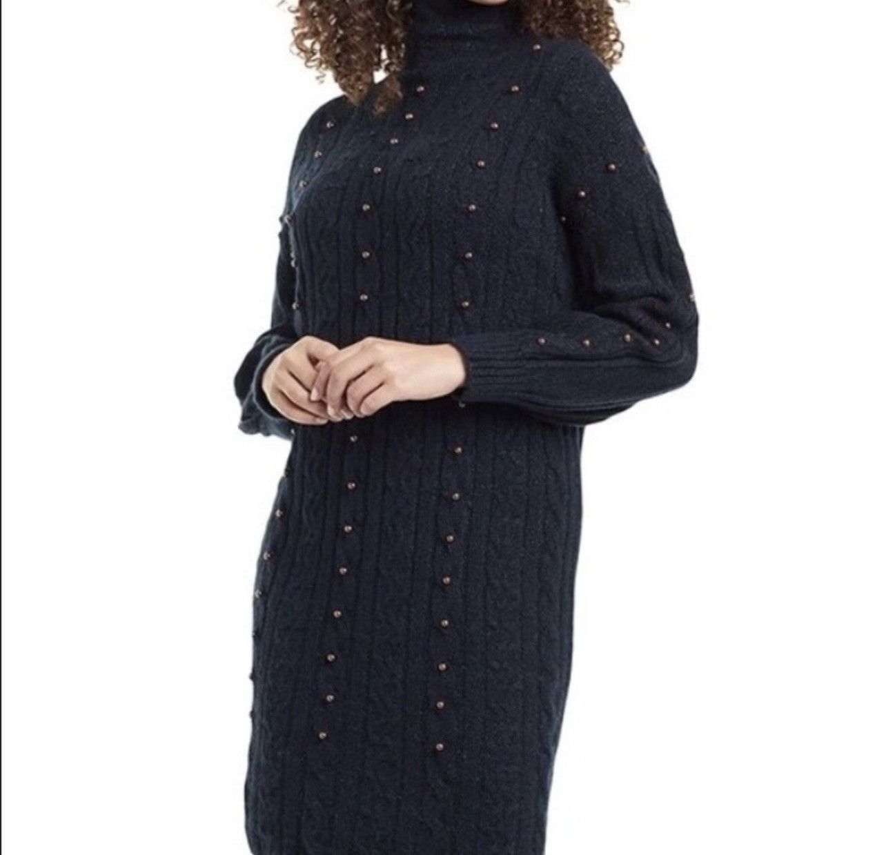 image of Nic Zoe Nic + Zoe Sweater Dress in Navy, Women's (Size XL)