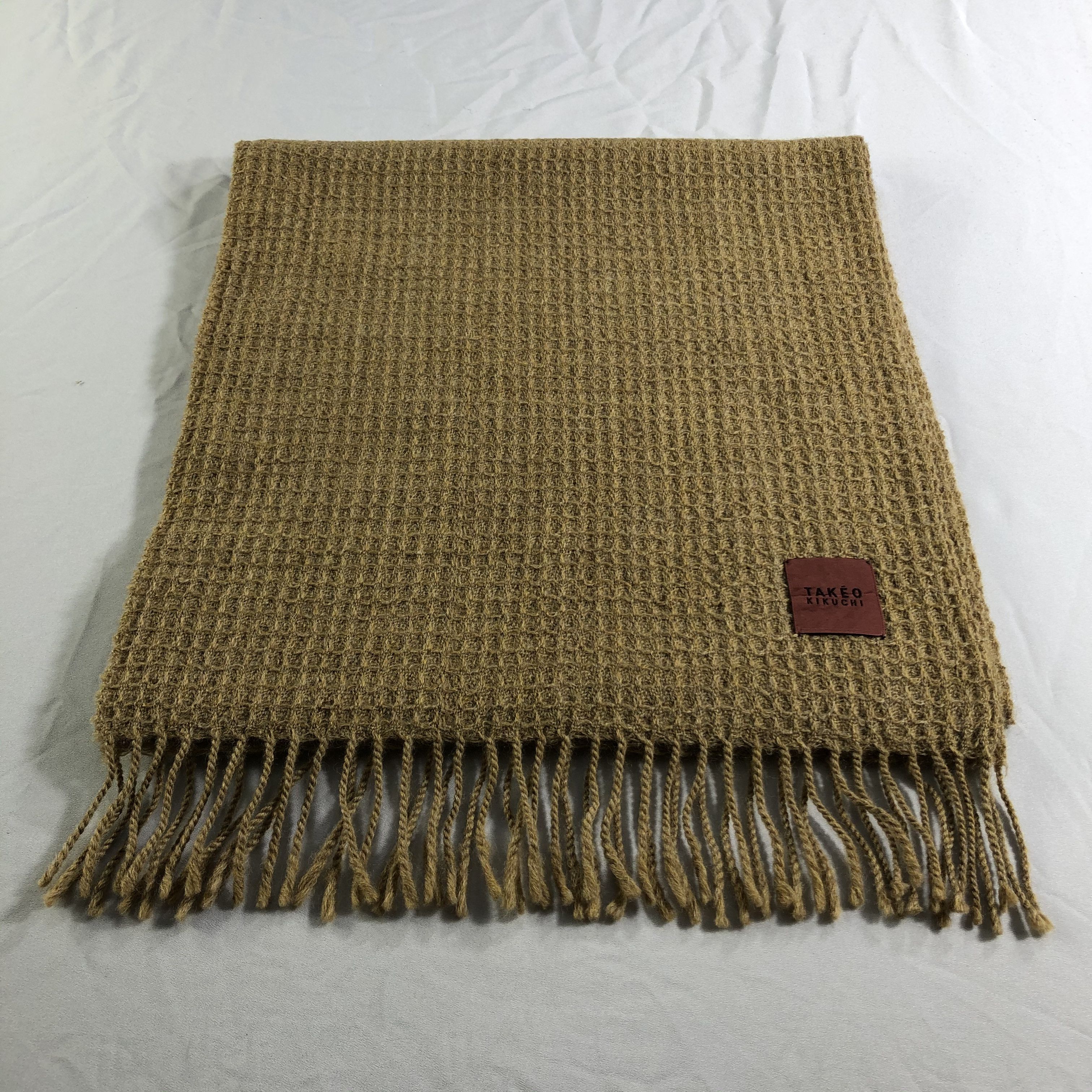 Takeo Kikuchi Takeo Kikuchi Wool Scarf Muffler Neckwear V2558 Size ONE SIZE - 2 Thumbnail
