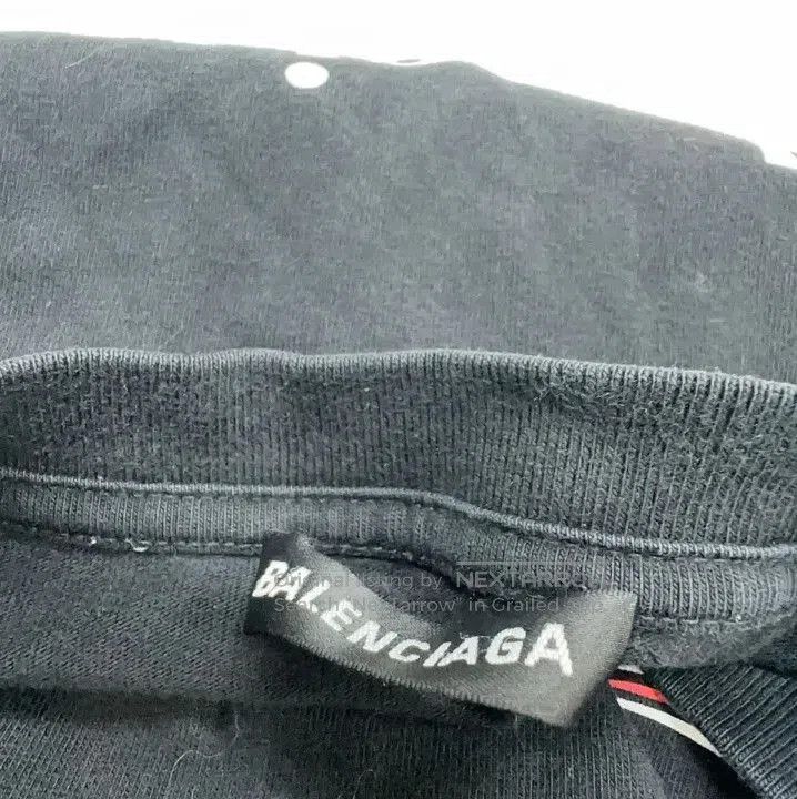 Balenciaga Balenciaga Loose Fit Black Short Sleeve T. Size US XS / EU 42 / 0 - 5 Thumbnail