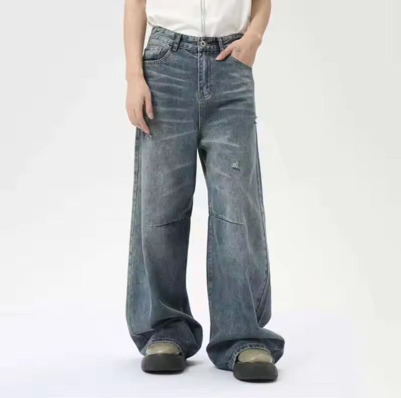 Japanese Brand × Jean American Style Men's Denim Pants Washing Size US 32 / EU 48 - 1 Thumbnail