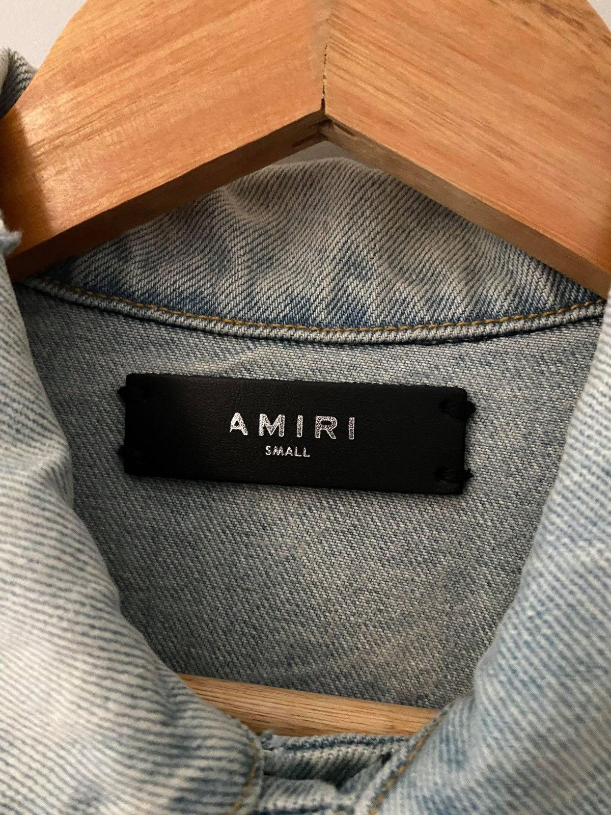 Amiri Amiri Distressed Denim Bomber Jacket Dragons Size US M / EU 48-50 / 2 - 4 Thumbnail