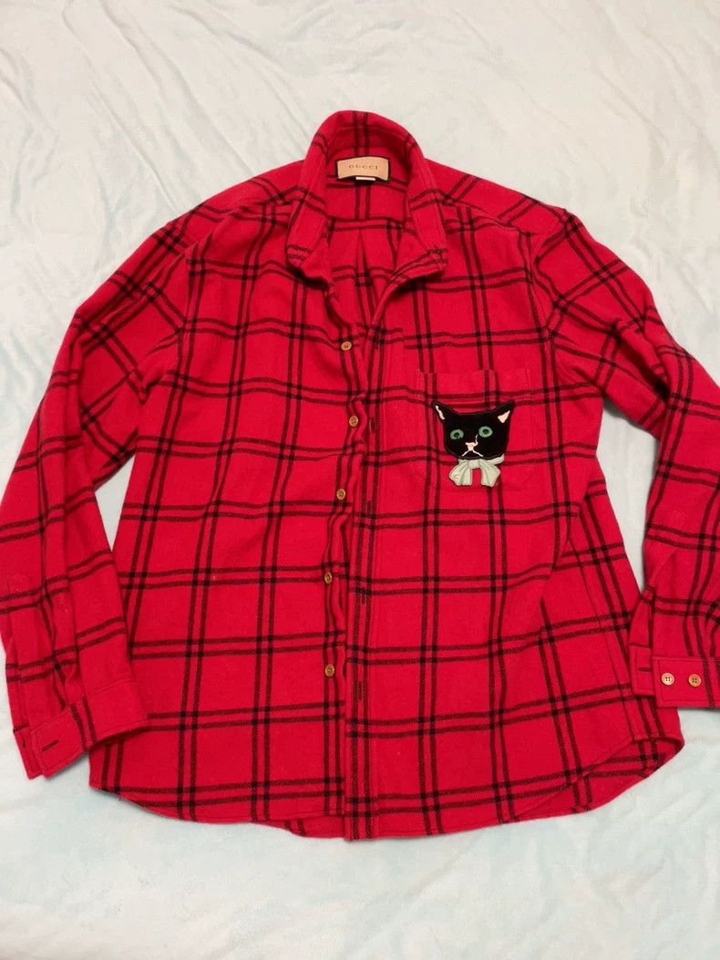 Gucci Gucci Wool shirt Size US M / EU 48-50 / 2 - 1 Thumbnail