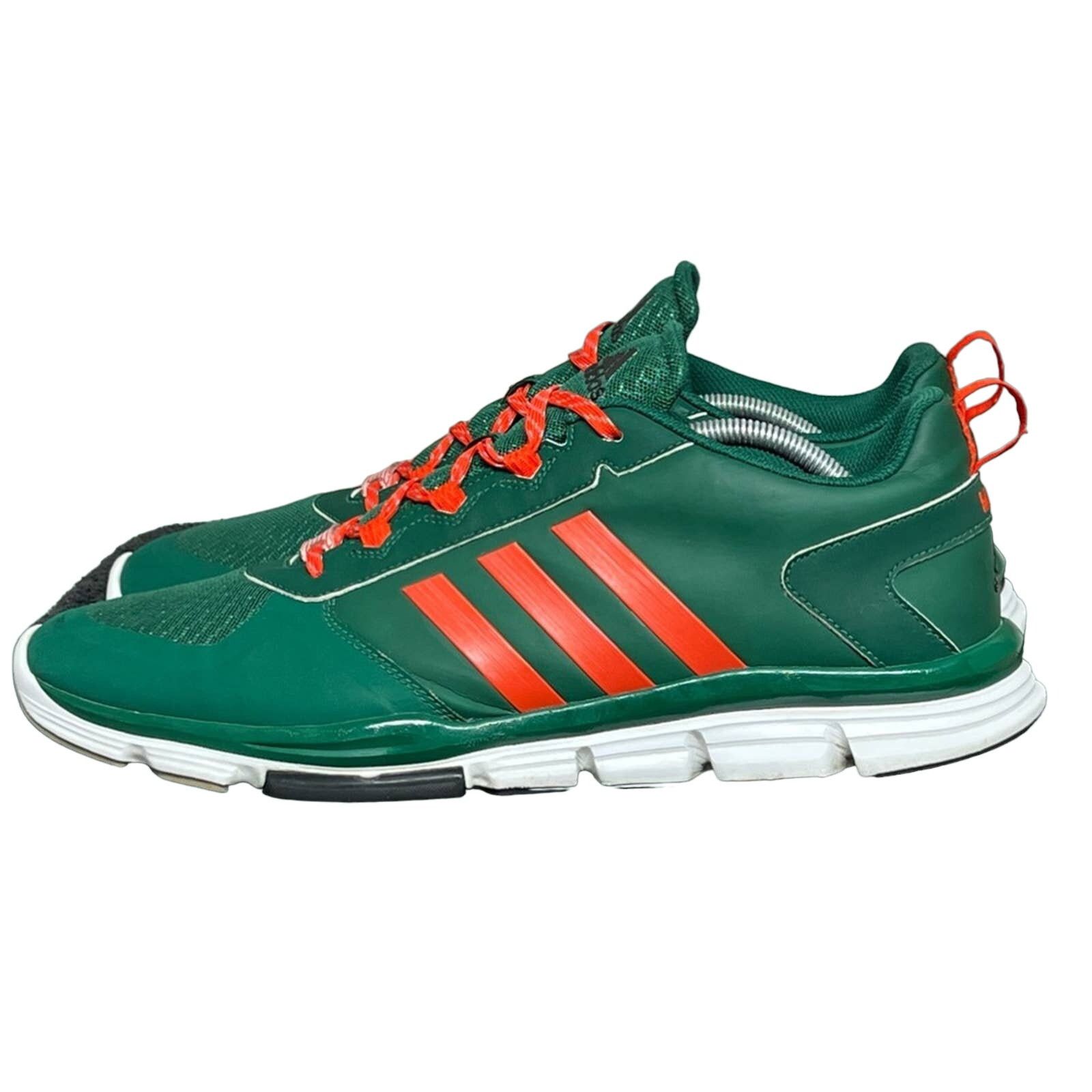 image of Adidas Speed Trainer Pe Miami Hurricanes Team Exclusive Shoes in Green, Men's (Size 14)