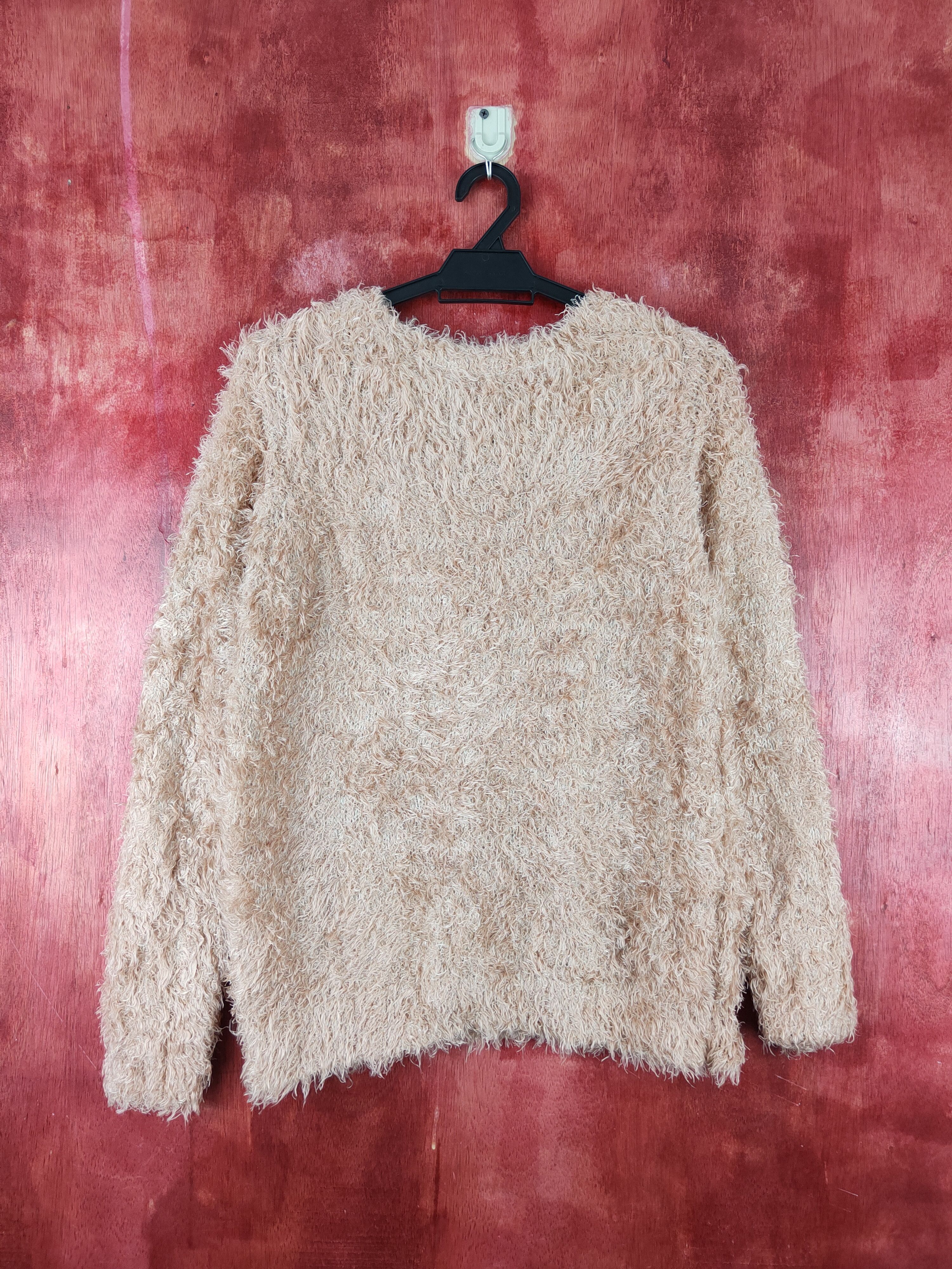 Japanese Brand × Vintage Chocol Raffine Robe Peach Fur Mohair Knitwear #S1917 Size M / US 6-8 / IT 42-44 - 7 Thumbnail