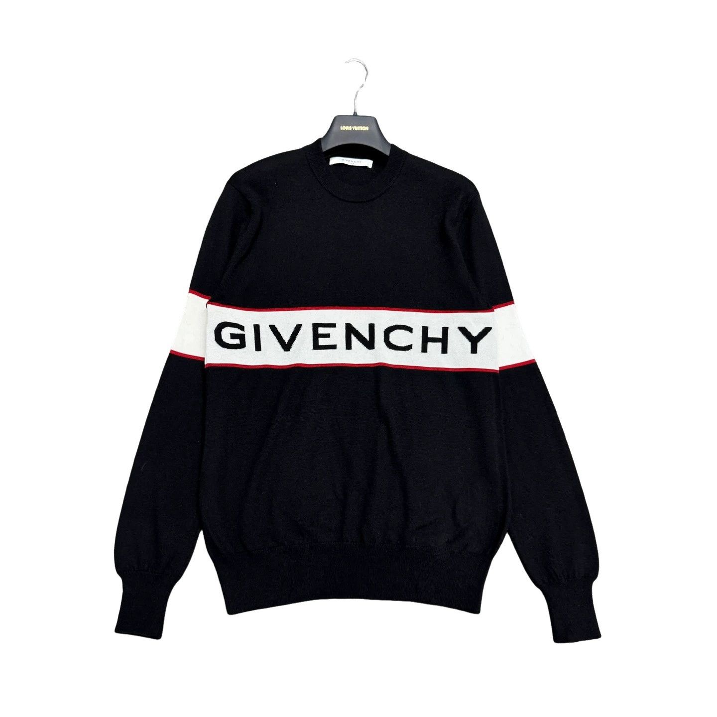 Givenchy Givenchy Logo Striped Wool Sweater Size S Size US S / EU 44-46 / 1 - 1 Thumbnail