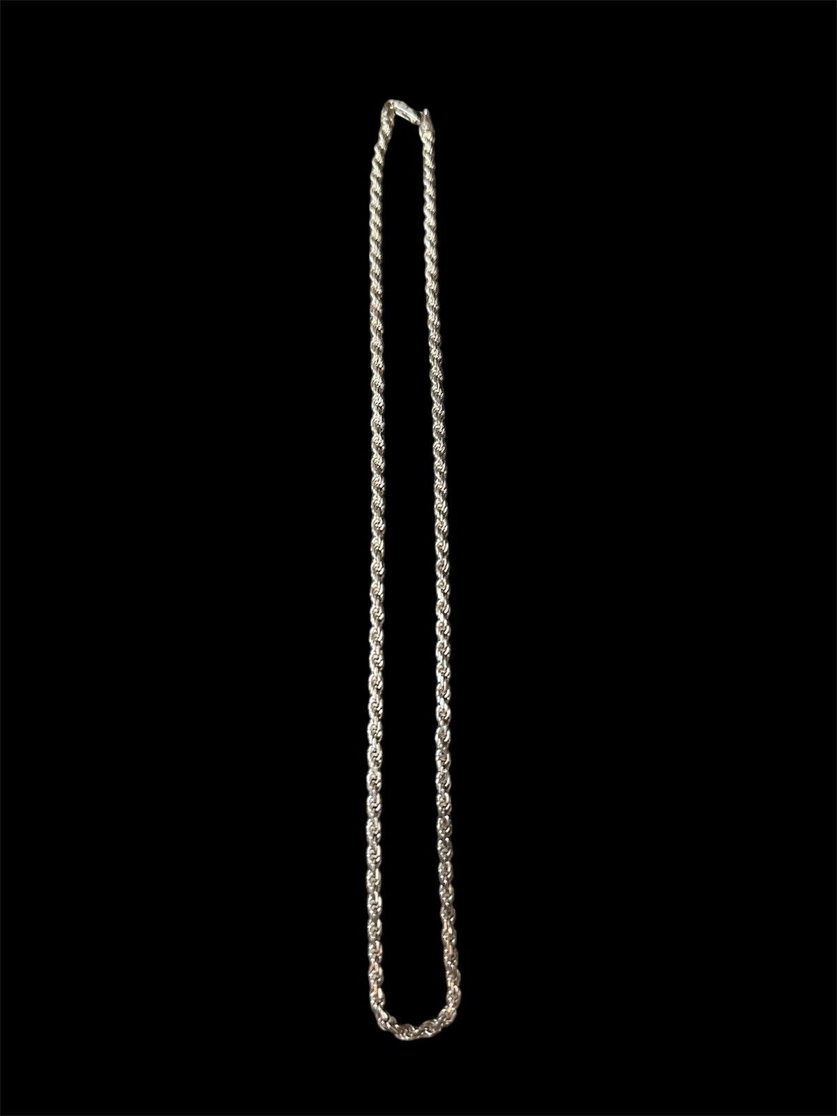 Jewelry Custom 925 Silver Rope Chain Size ONE SIZE - 2 Thumbnail