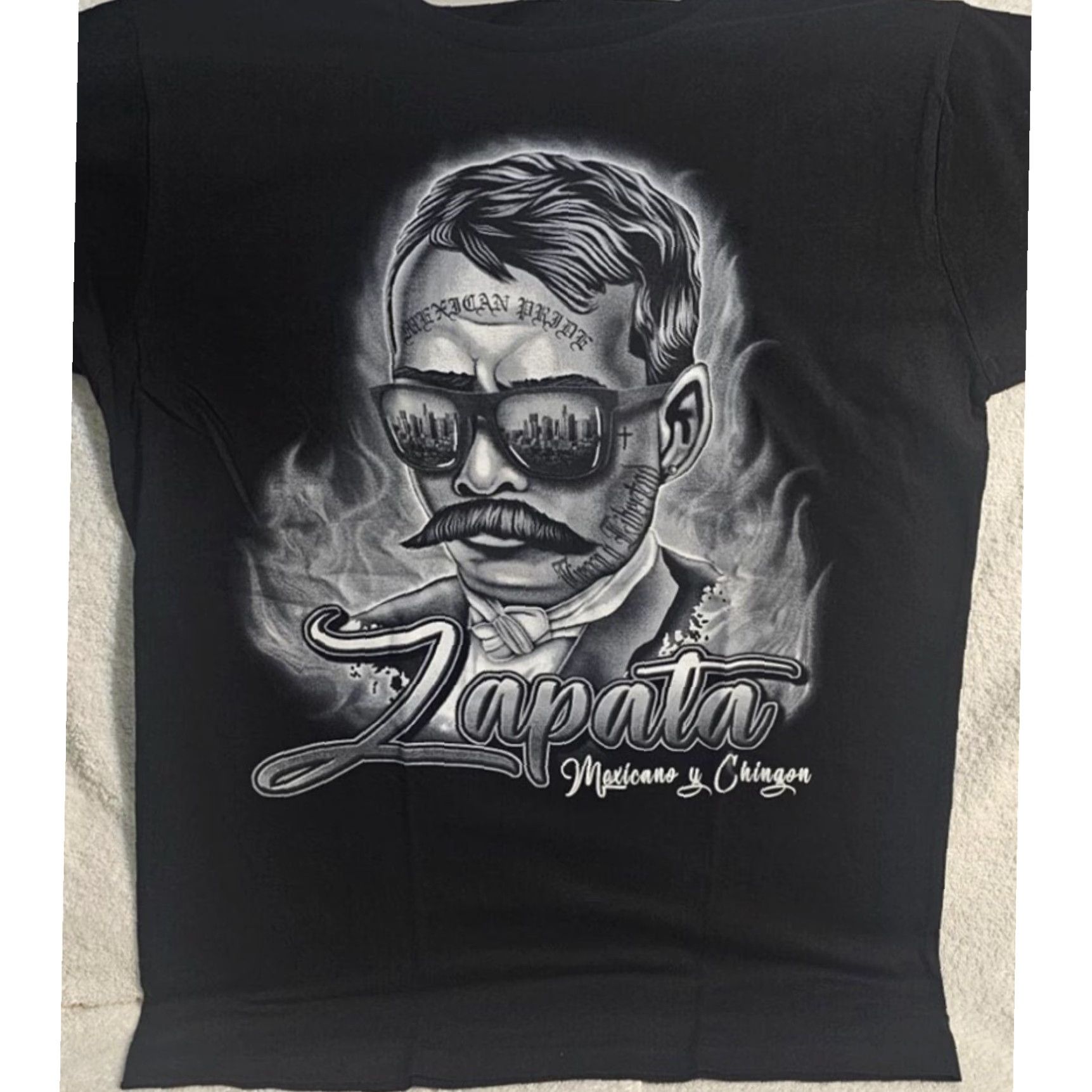 Vintage Emiliano Zapata Mexican Pride Mens Black Cotton T Shirt Size US S / EU 44-46 / 1 - 2 Thumbnail
