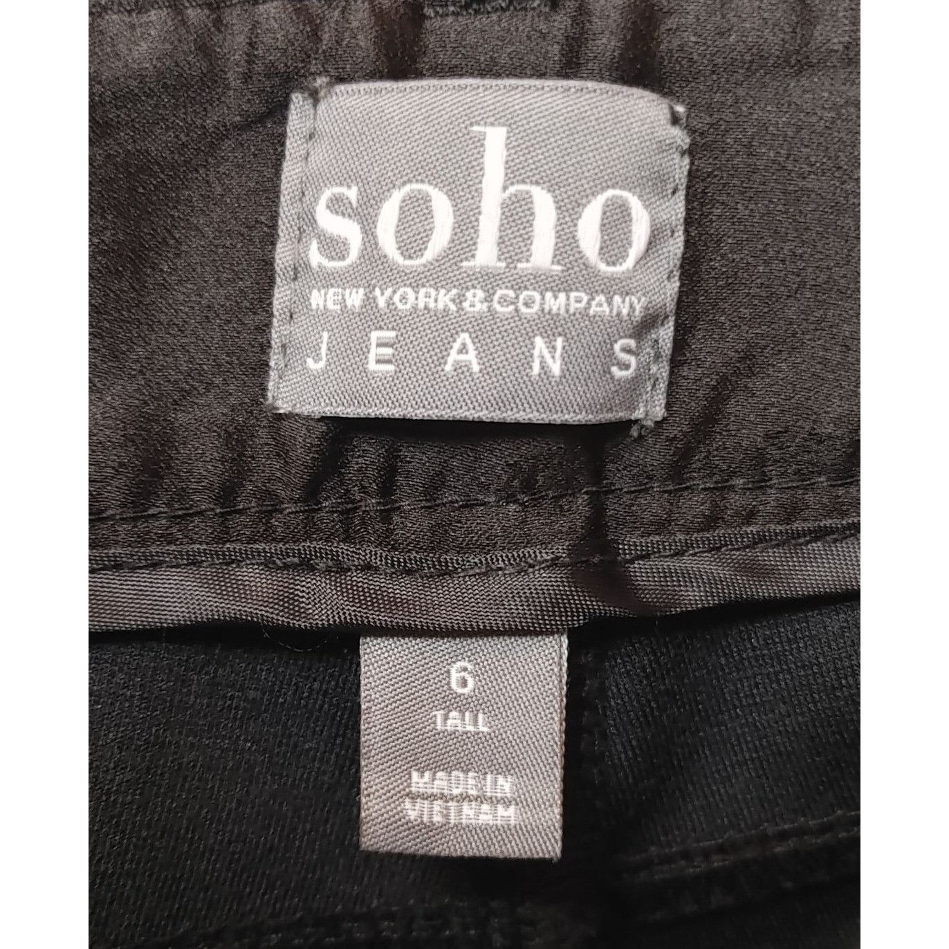 Other New York & Company Soho Black Jeans Slacks Size 6 Tall Size 28" / US 6 / IT 42 - 2 Thumbnail