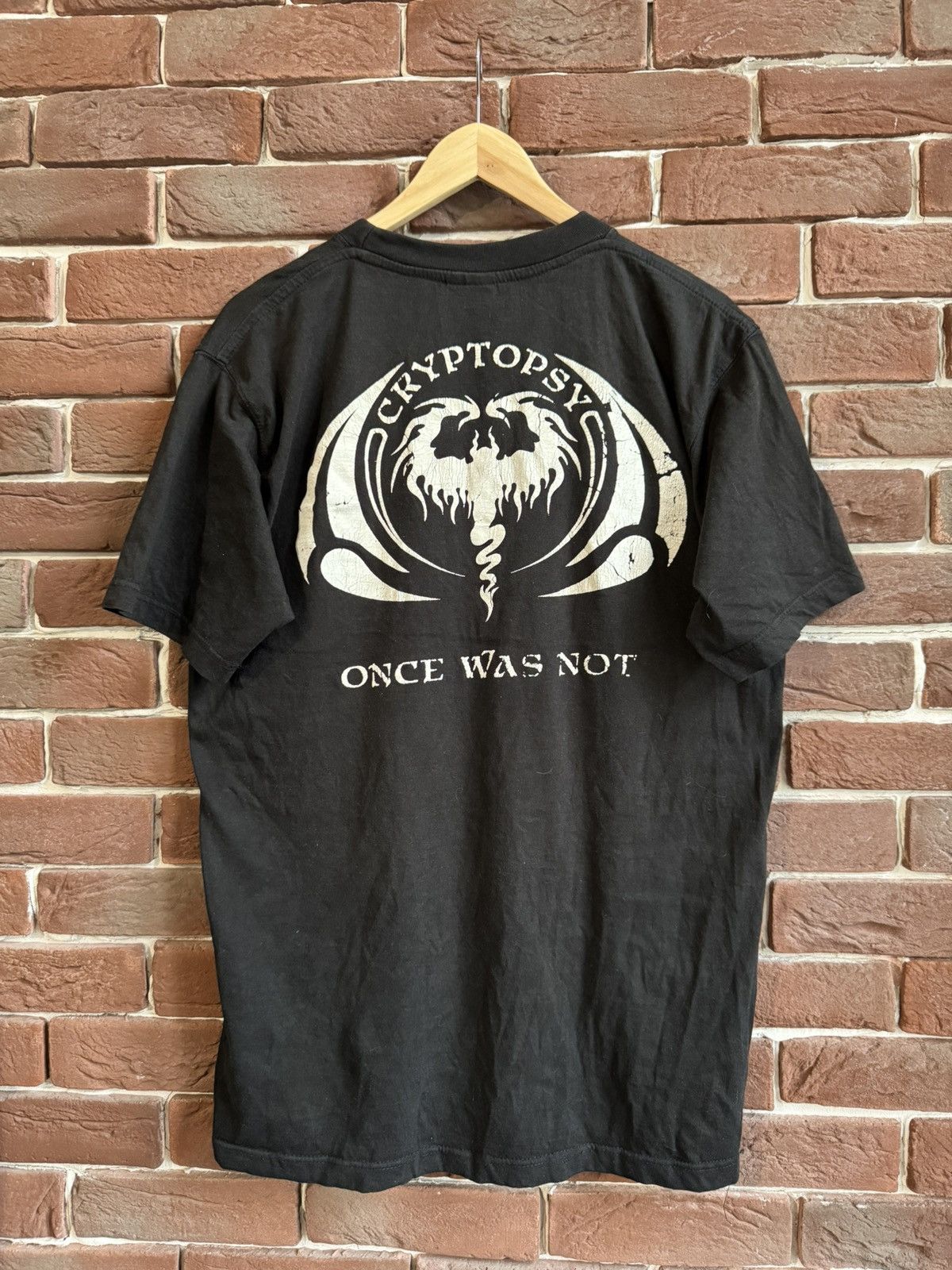 Band Tees VINTAGE 00s CRYPTOPSY Once was Not death metal BAND TEE Size US L / EU 52-54 / 3 - 2 Thumbnail