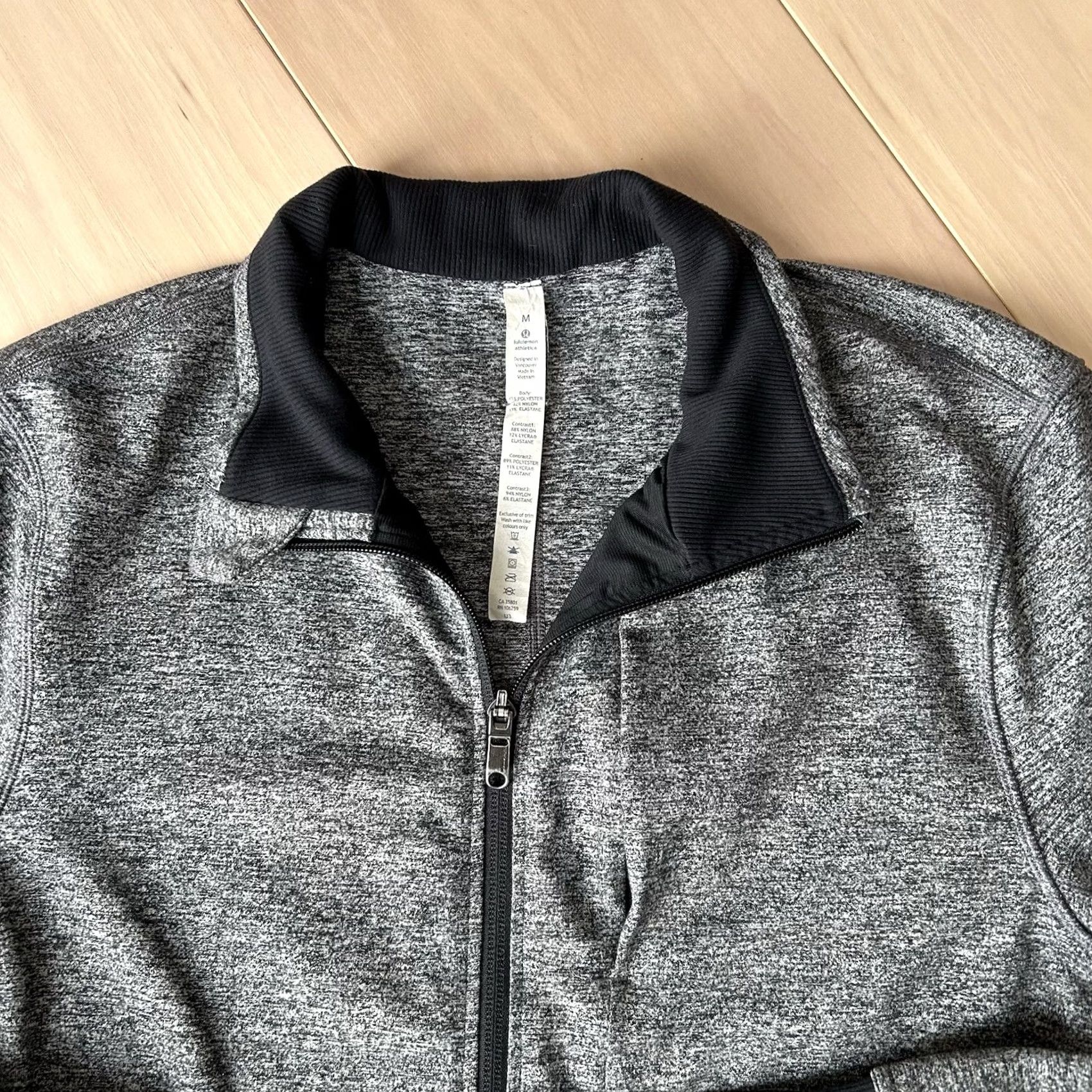 Lululemon VINTAGE Lululemon Gray Warm Up Jacket Full Zip Long Sleeve Distressed Men’s M Size US M / EU 48-50 / 2 - 4 Thumbnail