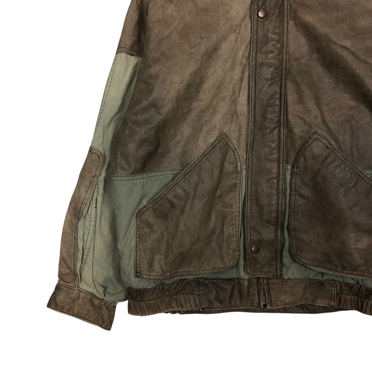 Japanese Brand 🔥VINTAGE BOMBER LEATHER JACKET JACKERS ISSEY MIYAKE Size US M / EU 48-50 / 2 - 6 Thumbnail