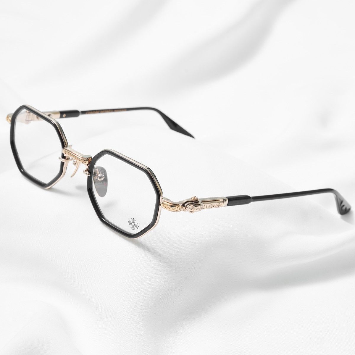Chrome Hearts CHROME HEARTS TATTERS CLASSIC BROWN - GOLD PLATED GLASSES Size ONE SIZE - 2 Thumbnail