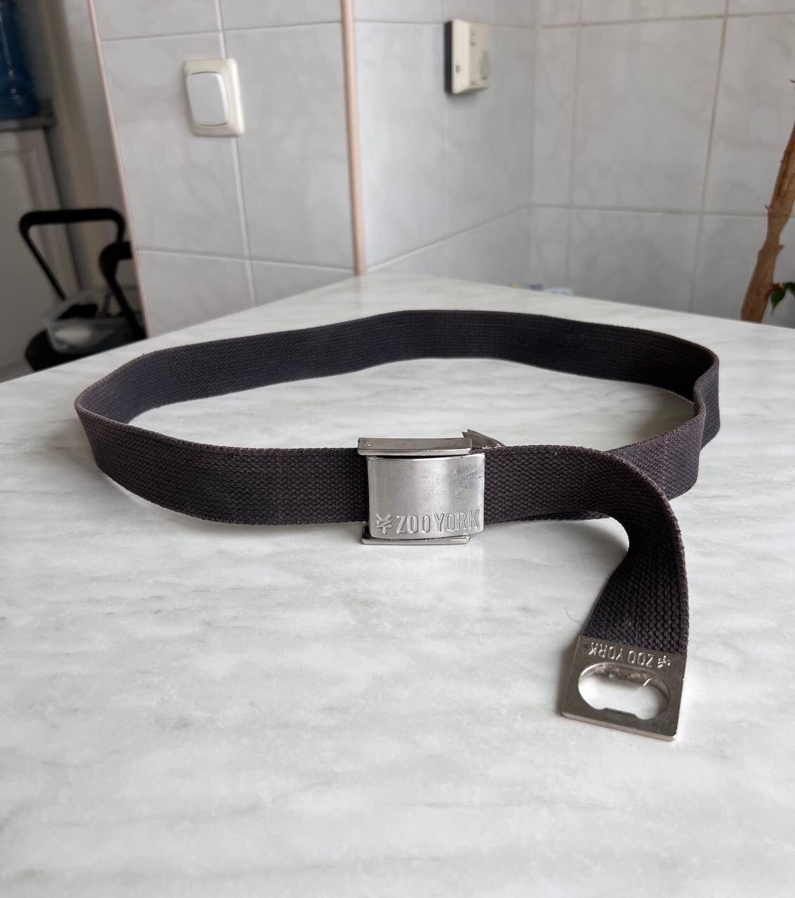 Vintage × Zoo York Zoo York black belts vintage logo Y2K metal chrome buckle Size ONE SIZE - 1 Thumbnail