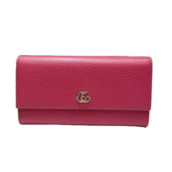 Gucci Gucci Gucci GG Marmont Leather Wallet Leather Long Wallet 456116 DUTY FREE for USA Size ONE SIZE - 1 Thumbnail