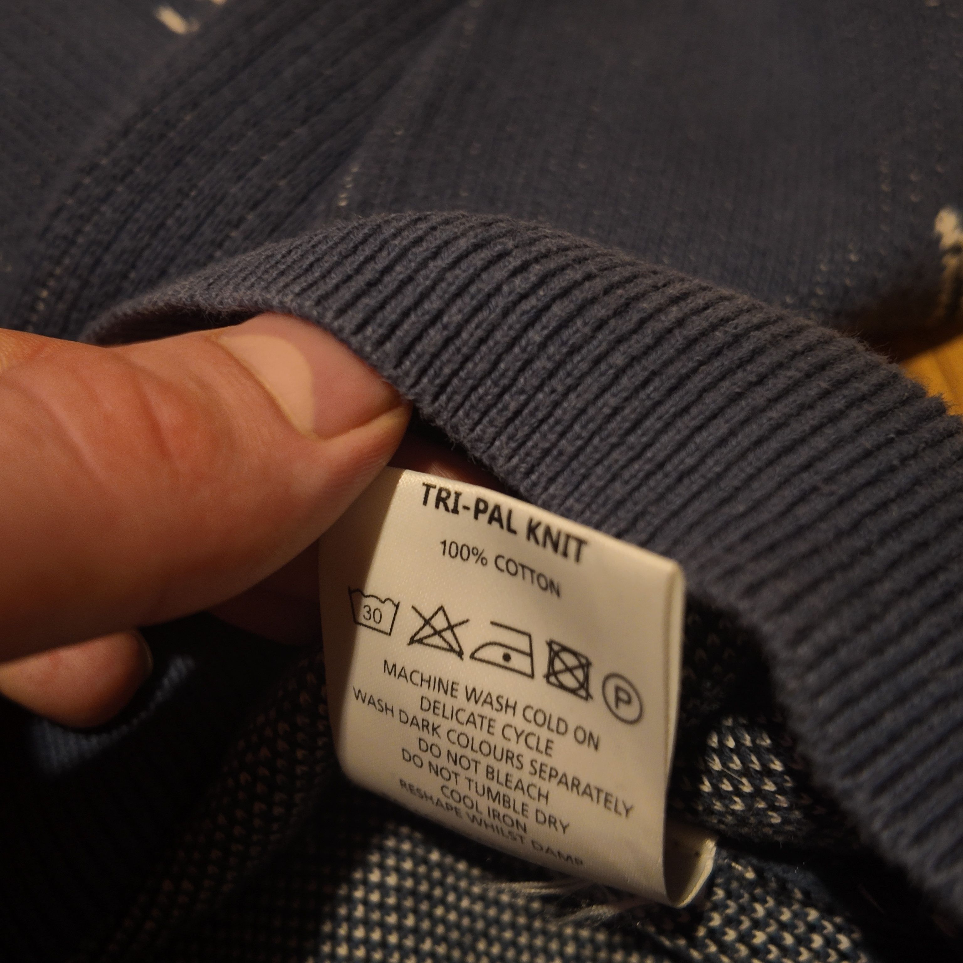 Palace Palace Tri Pal Knit Navy Size L Size US L / EU 52-54 / 3 - 10 Thumbnail