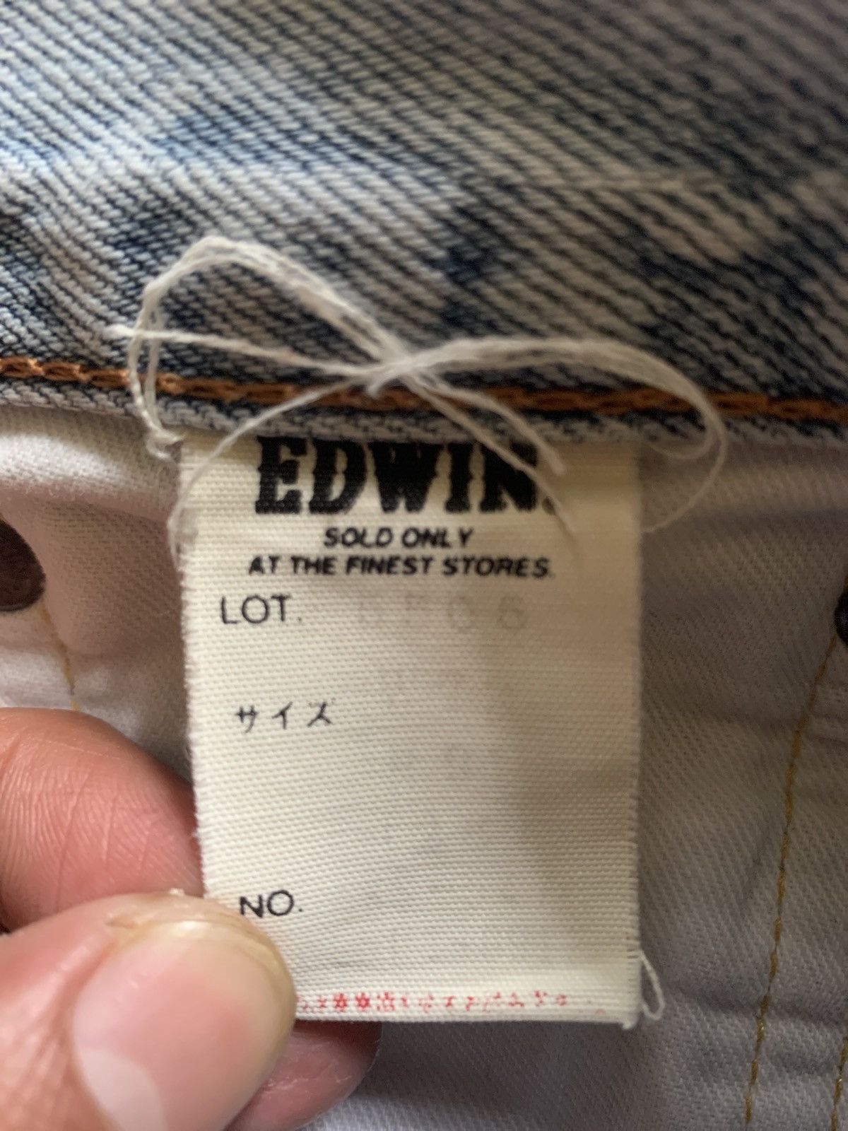 Edwin × Margaret Howell × Vintage Vintage Edwin Blue Mud Wash Distress Jeans Size US 28 / EU 44 - 15 Thumbnail