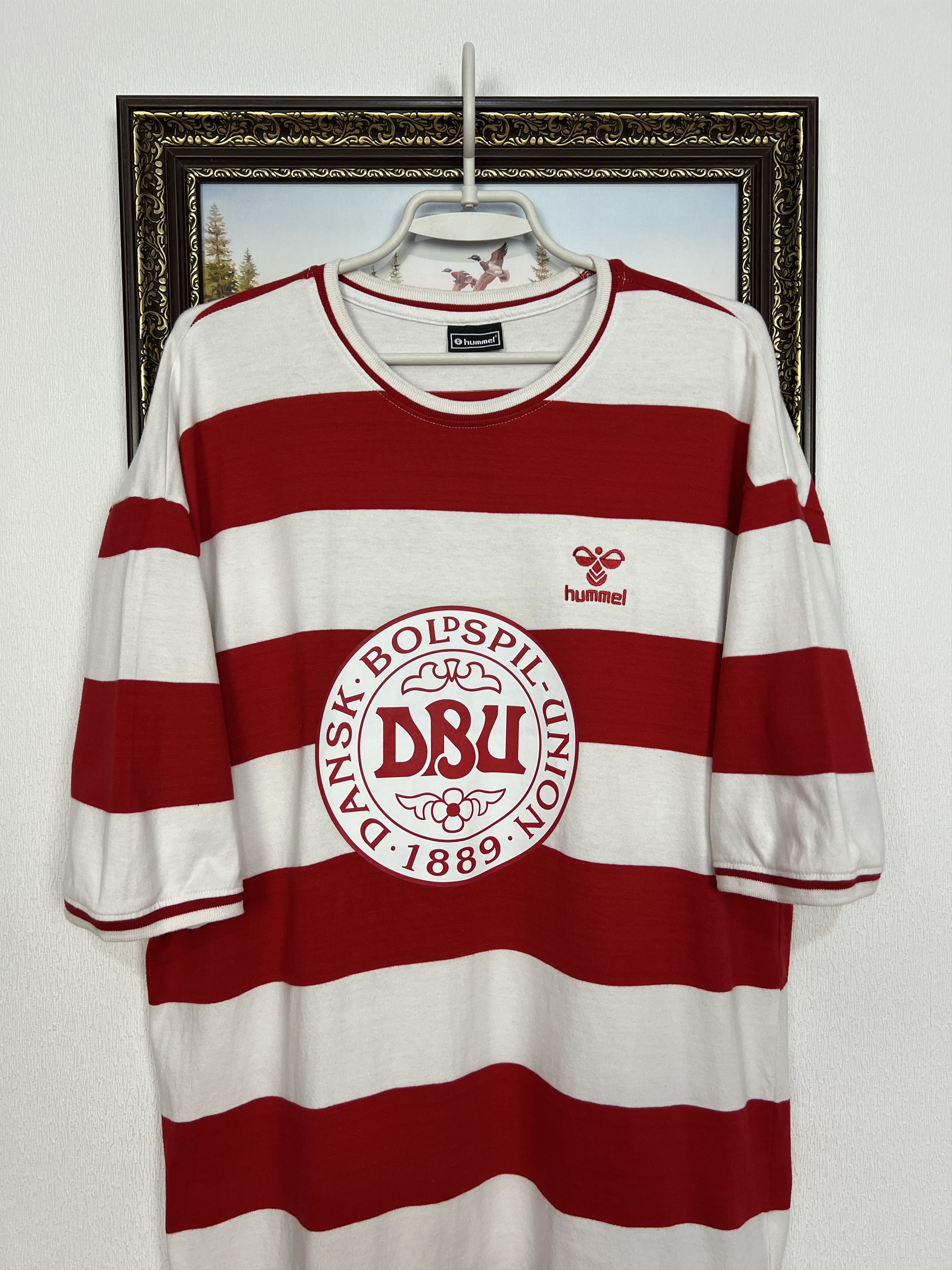 Hummel Denmark Football Shirt Soccer National Team Jersey Trikot Size US L / EU 52-54 / 3 - 2 Thumbnail