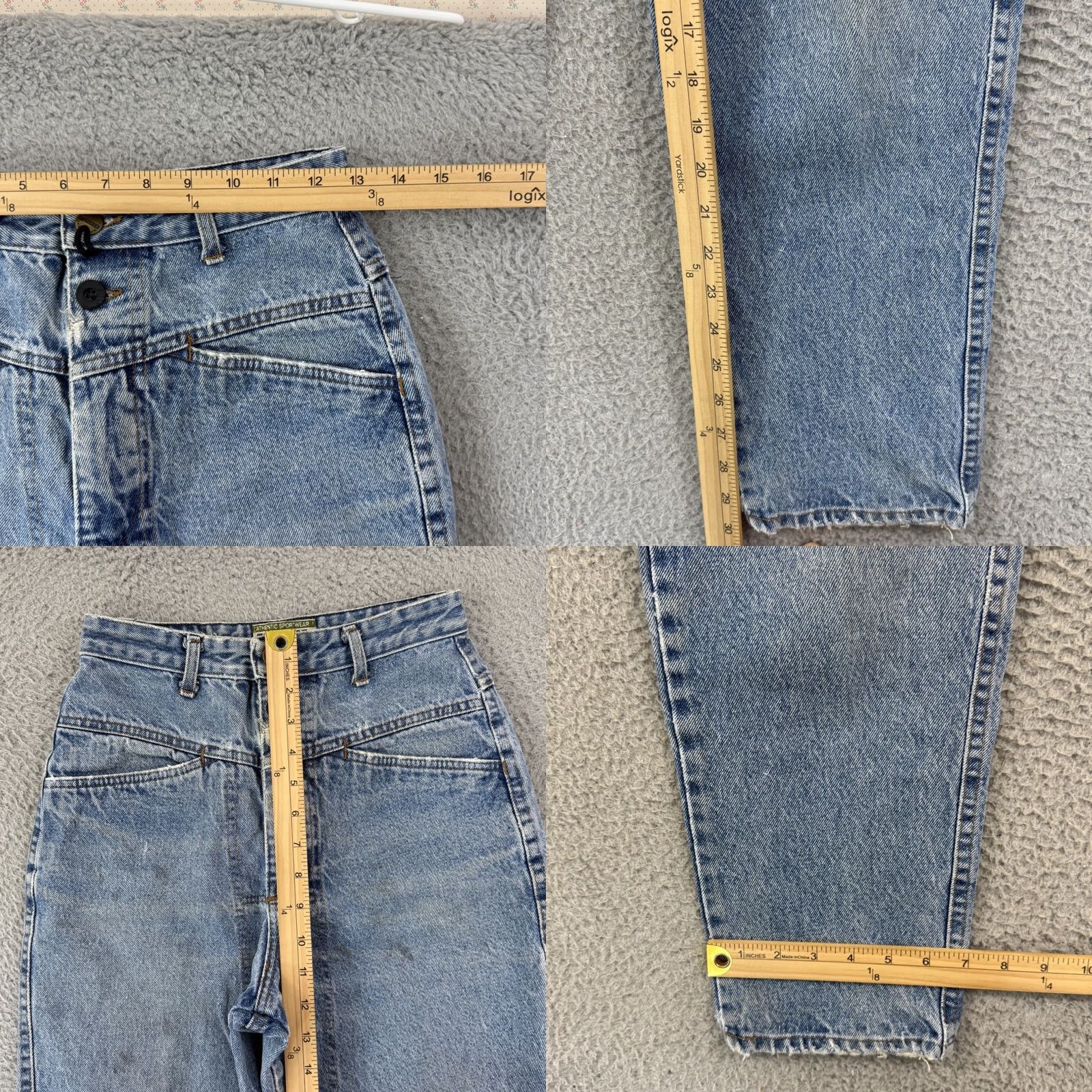 Vintage VINTAGE Forenza Jeans Womens 6 Blue High Waisted Mom 90s Tapered Denim 26x30 Zip Size 28" / US 6 / IT 42 - 8 Thumbnail