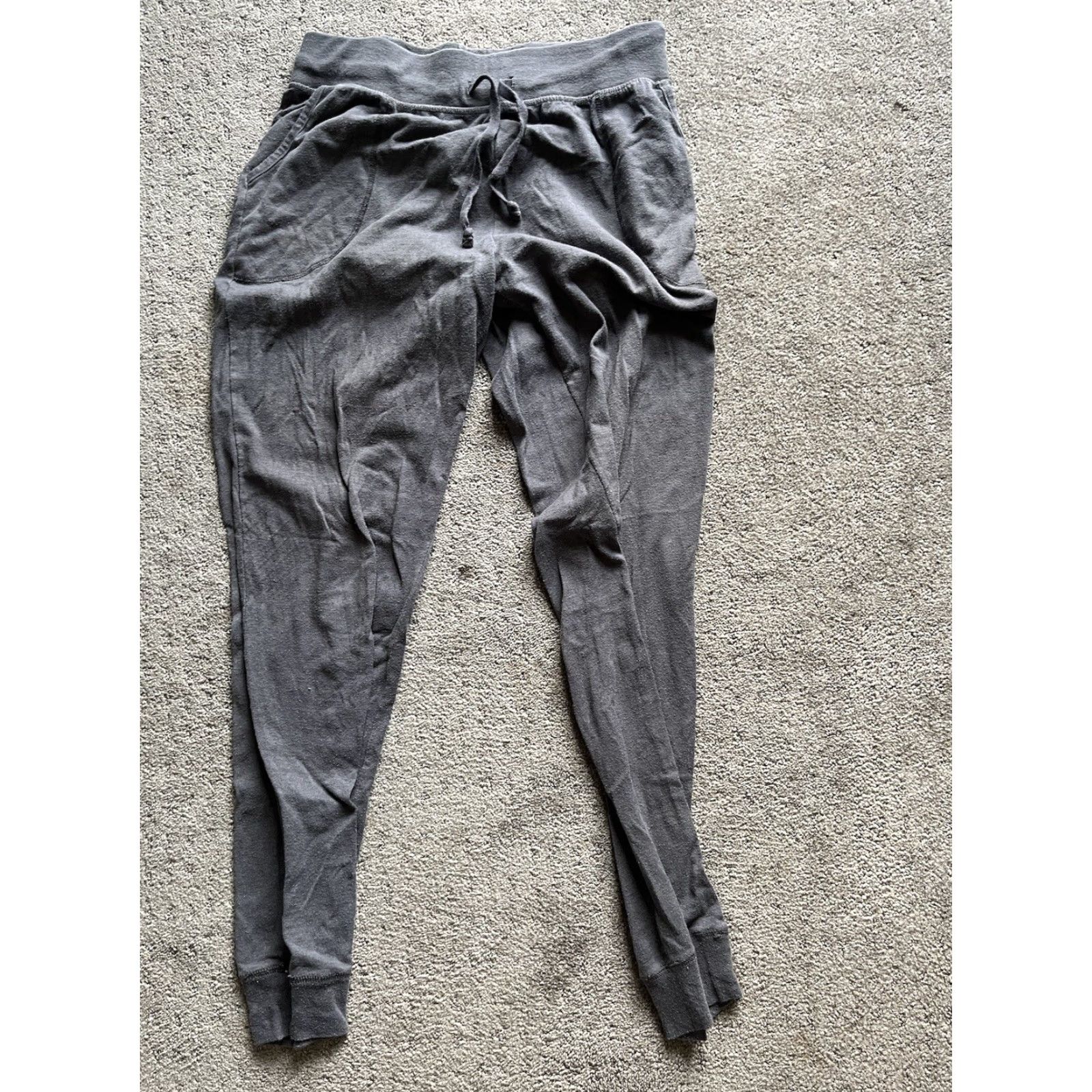 Reebok REEBOK Fleece Jogger Sweatpants with Pockets Women Medium Gray Activewear Tapered Size 32" / US 10 / IT 46 - 3 Thumbnail