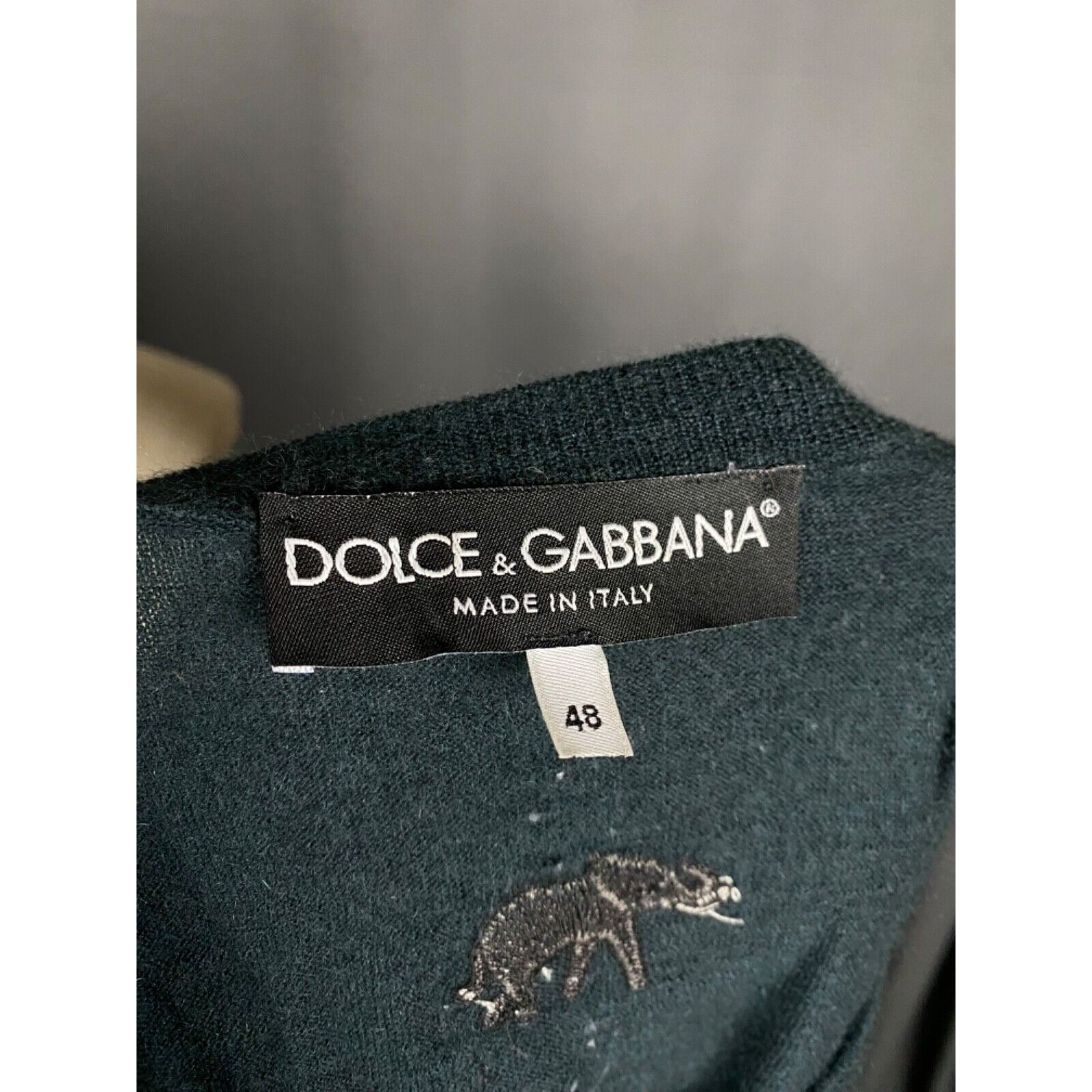 Dolce & Gabbana MINT! Dolce&Gabbana Men's Green Wool Crewneck Sweater Size 4 Size US M / EU 48-50 / 2 - 9 Thumbnail