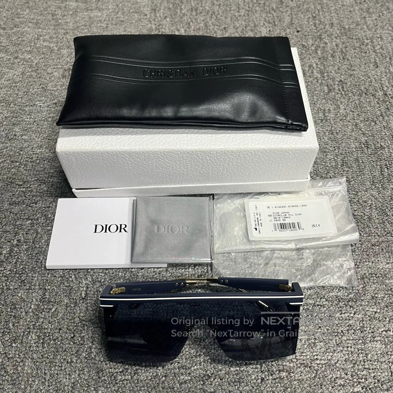 Dior Dior One-piece Ruiyue printed square sunglasses| Size ONE SIZE - 1 Thumbnail