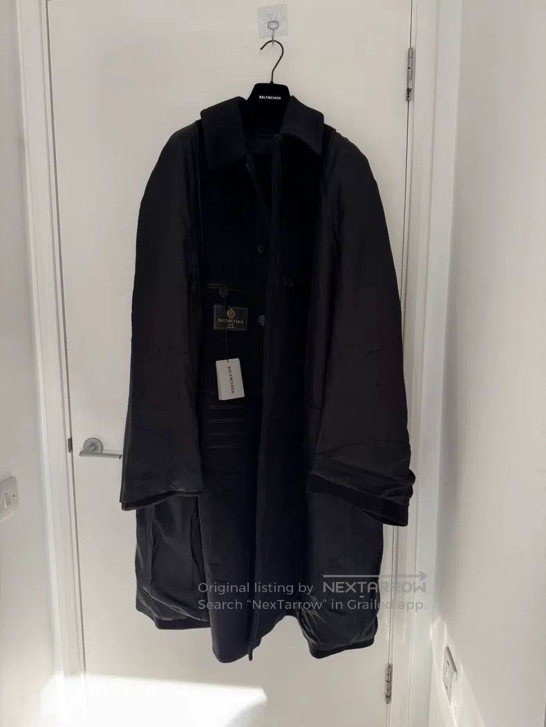 Balenciaga Balenciaga Luxurious Alpaca Wool Coat Size US L / EU 52-54 / 3 - 3 Thumbnail