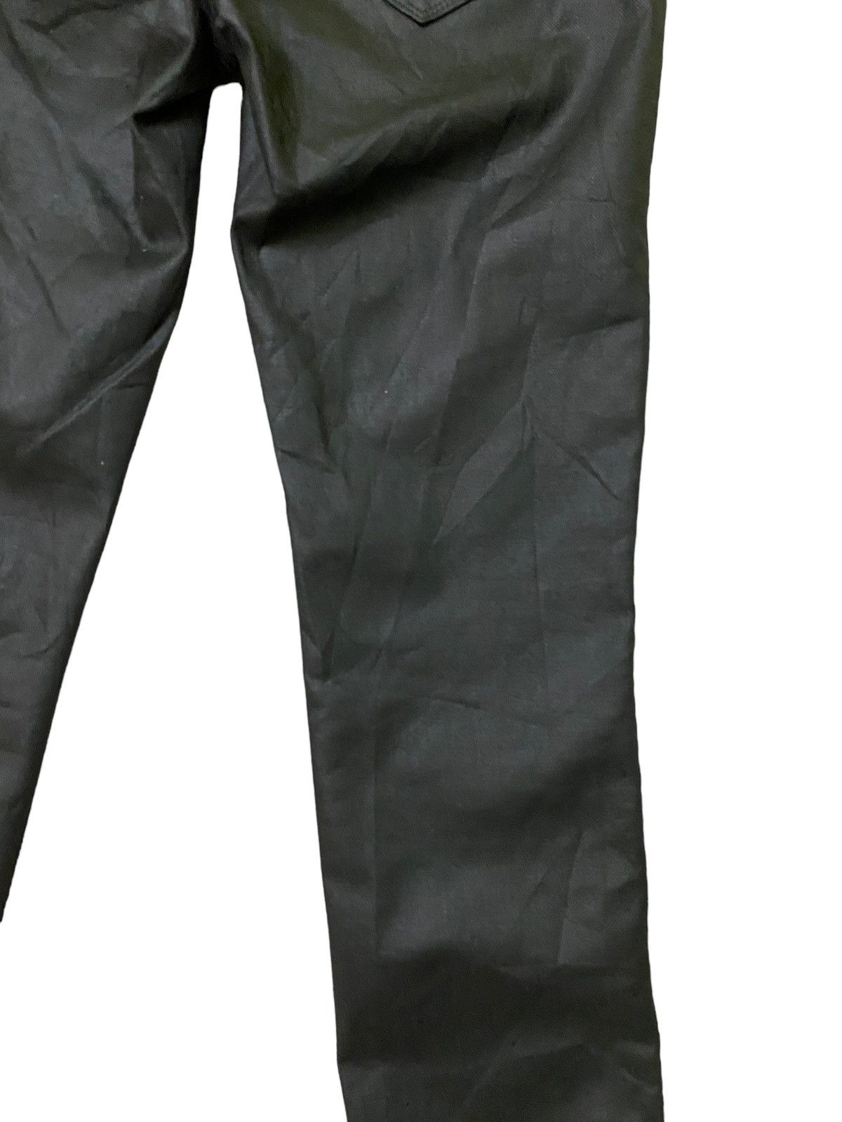 Designer × Japanese Brand × Vintage Skinny BACK NUMBER Waxed Low Rise Denim Size US 28 / EU 44 - 14 Thumbnail