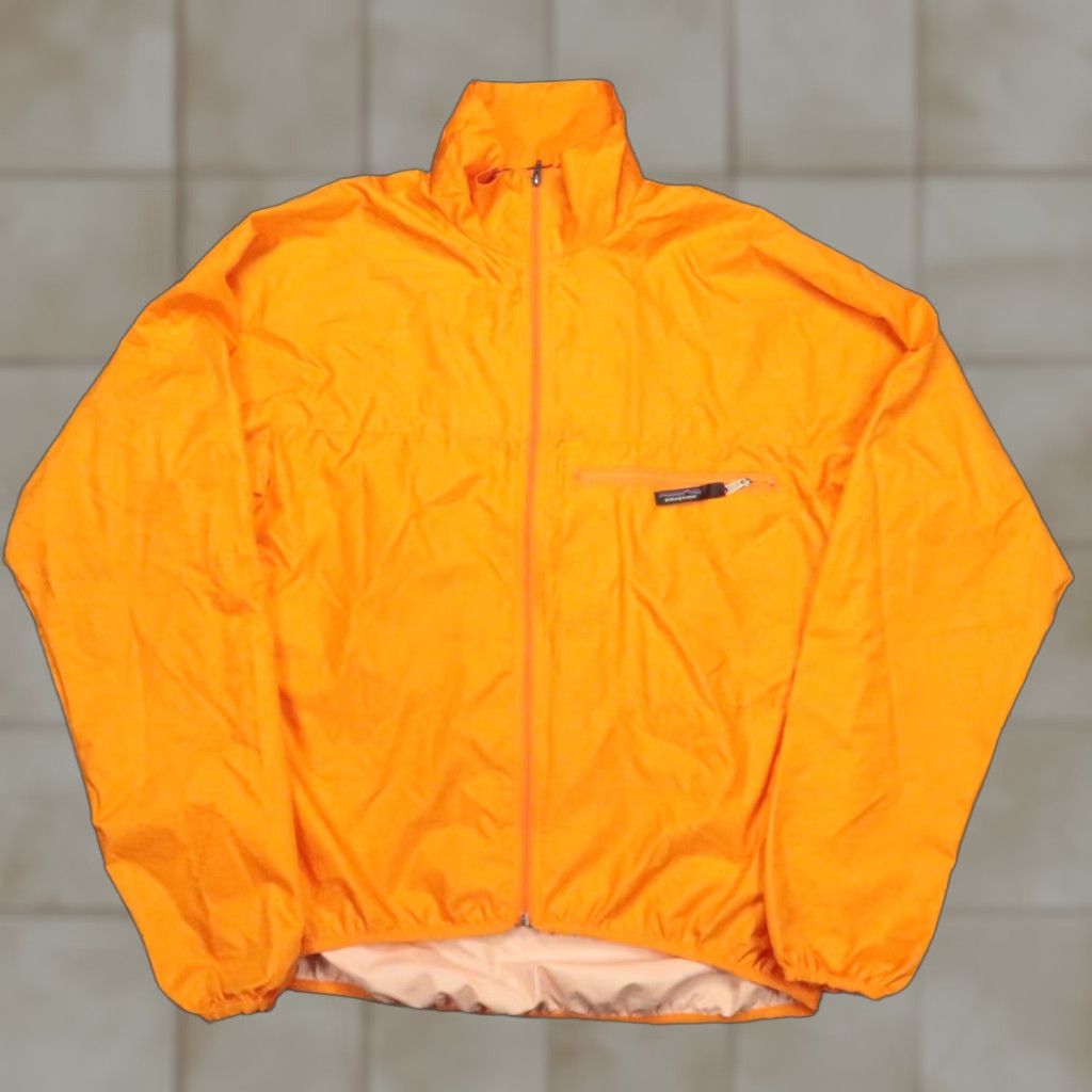 Patagonia VINTAGE Patagonia Jacket Mens Large Orange Wind Shield Hybrid Full Zip Pockets Size US L / EU 52-54 / 3 - 1 Thumbnail