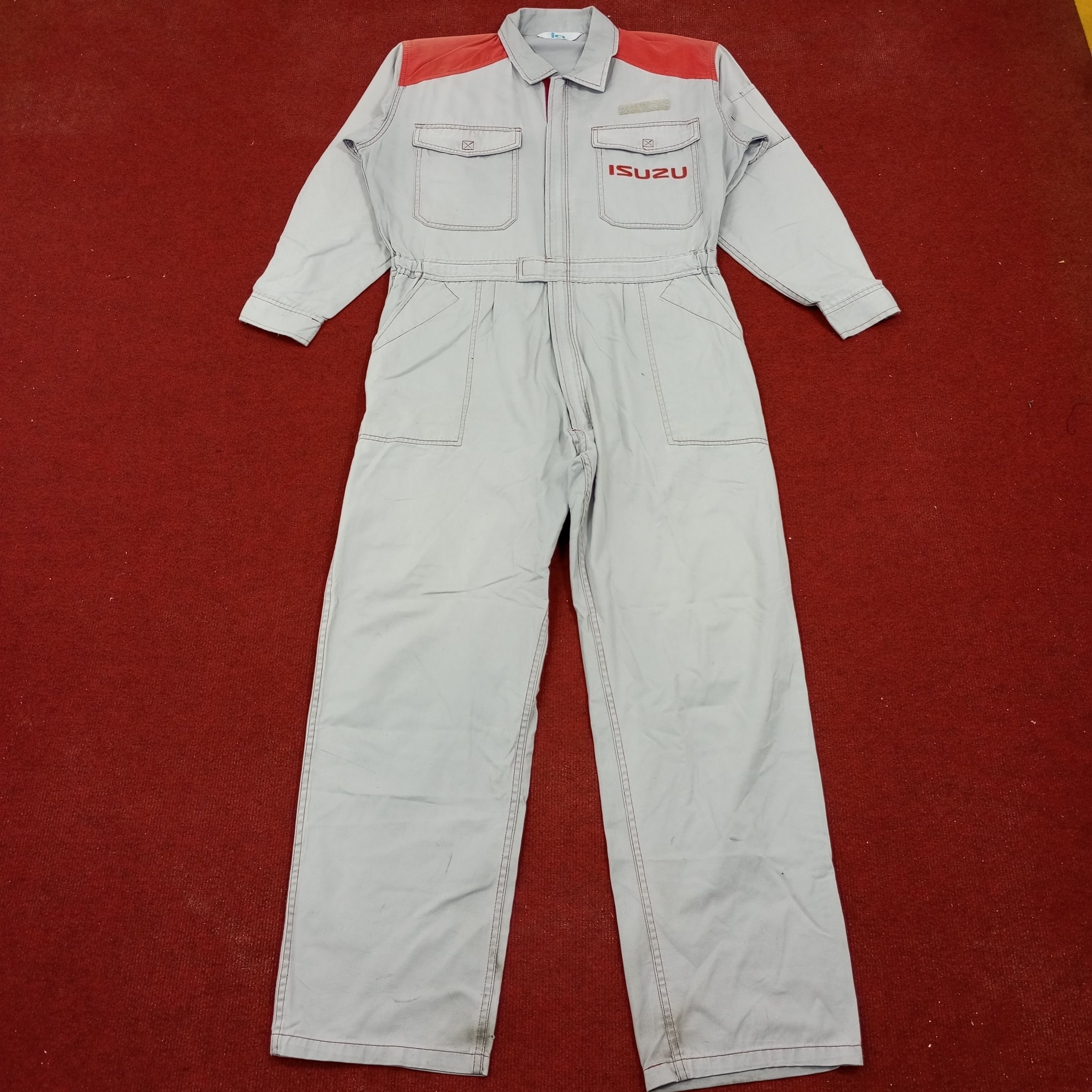 Japanese Brand × Vintage Isuzu Japanese Motorsports Coverall Jacket Size US L / EU 52-54 / 3 - 4 Thumbnail